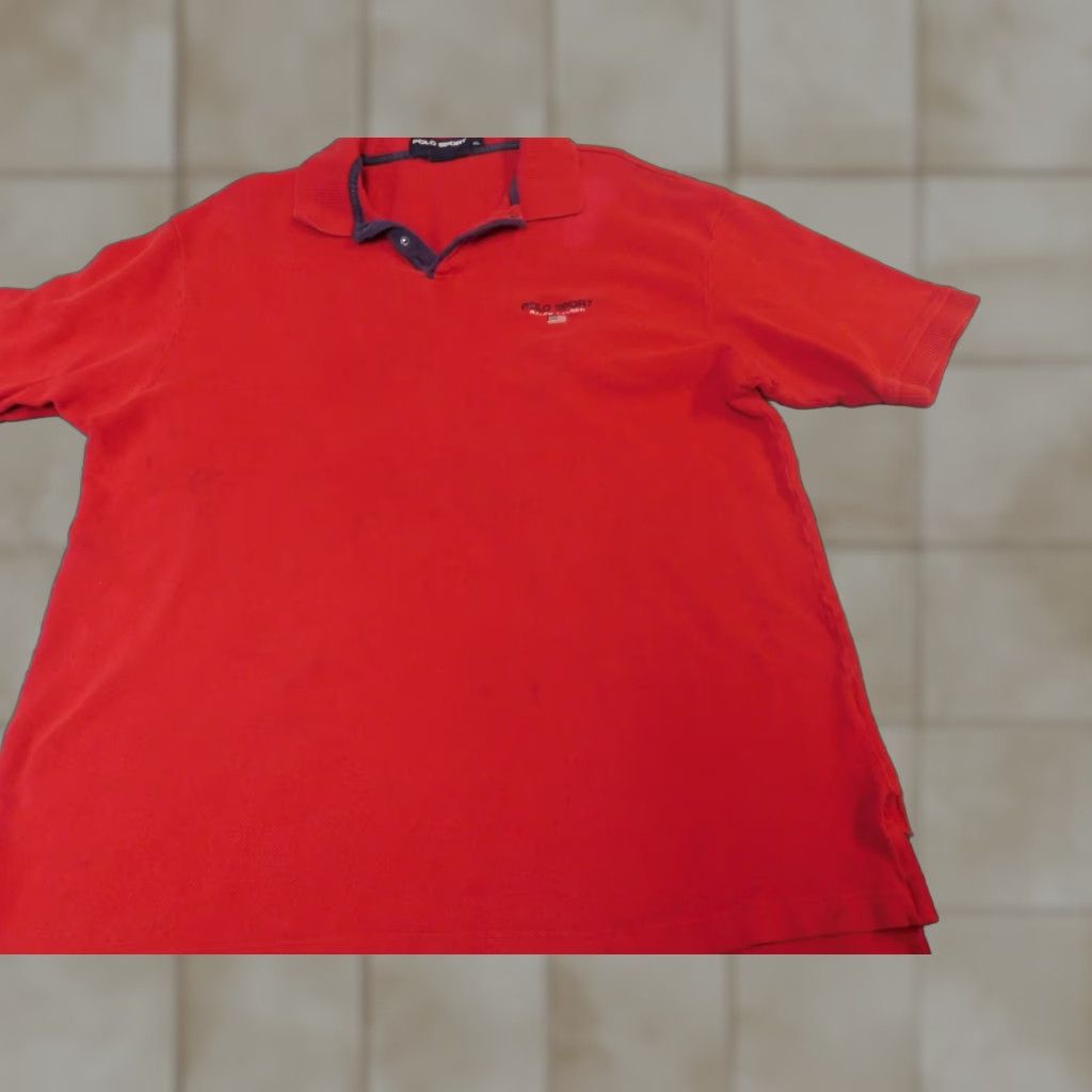 Vintage VINTAGE Polo Sport Shirt XL Mens Red Logo Knit Cotton Short Sleeve Collared 90s Y2K Golf Sports Size US XL / EU 56 / 4 - 1 Thumbnail