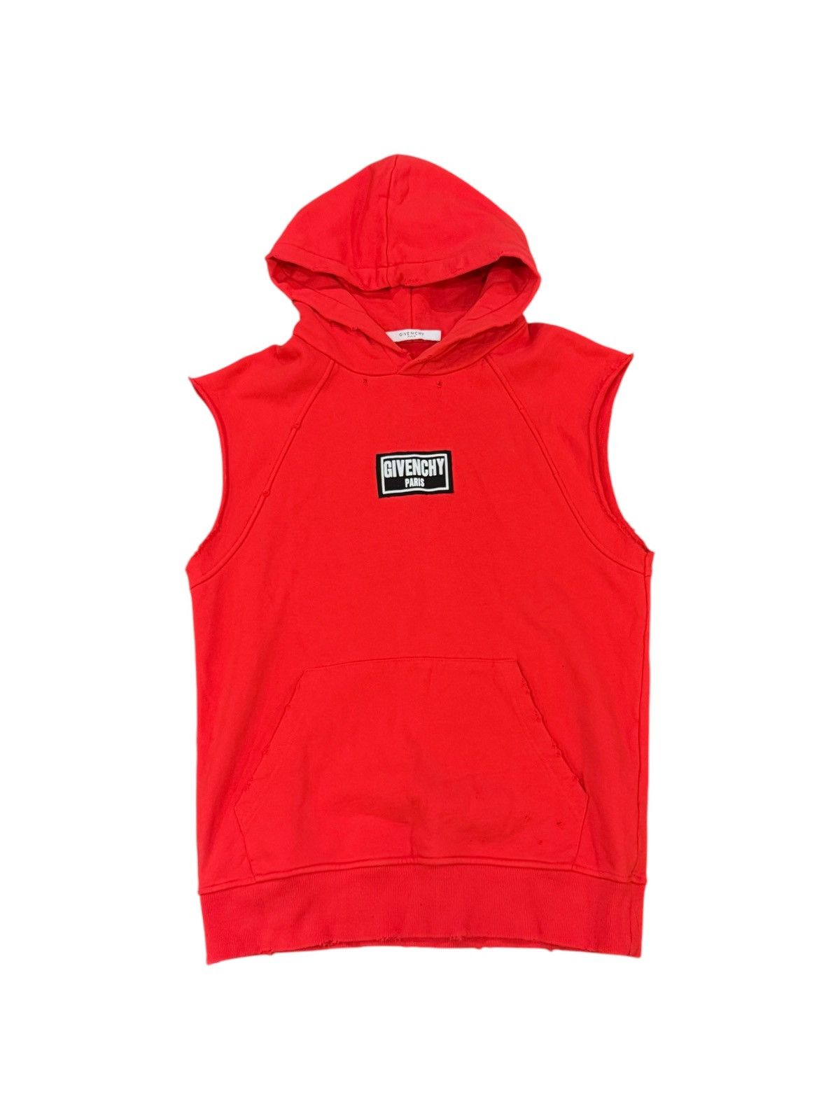 【GIVENCHY】DESTROYED MELTON HOODIE Buy Givenchy Destroyed Fleece Oversized Hoodie 'Grey/Blue