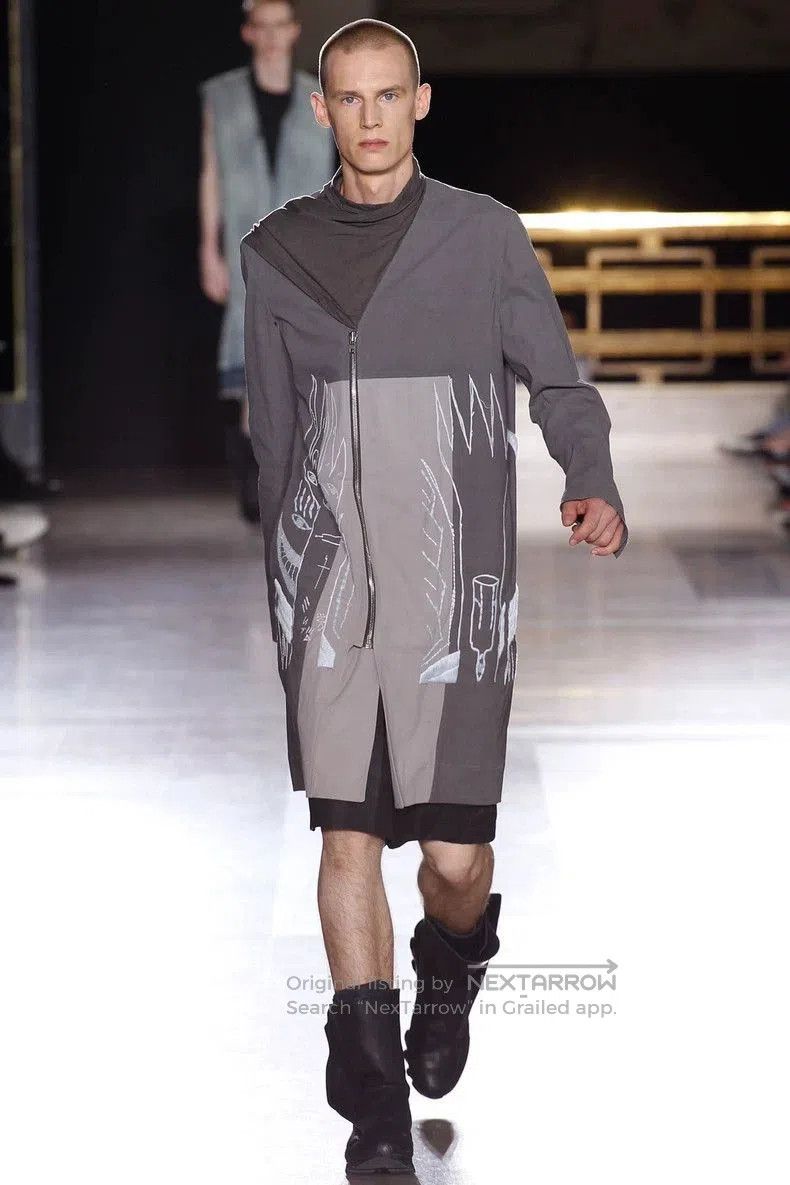 Rick Owens Rick Owens MA1 Long Jacket with Embroidery. Size US L / EU 52-54 / 3 - 6 Thumbnail