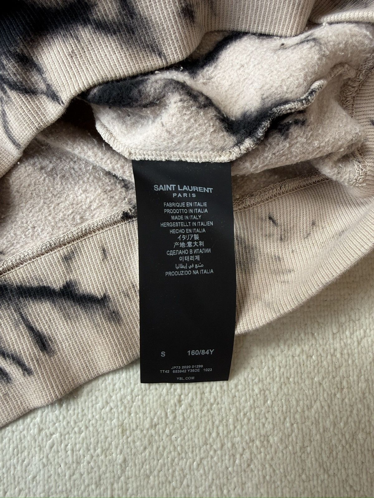 Saint Laurent Paris Rare Saint Laurent Volume Class Tie Dye Hoodie Size S / US 4 / IT 40 - 6 Thumbnail