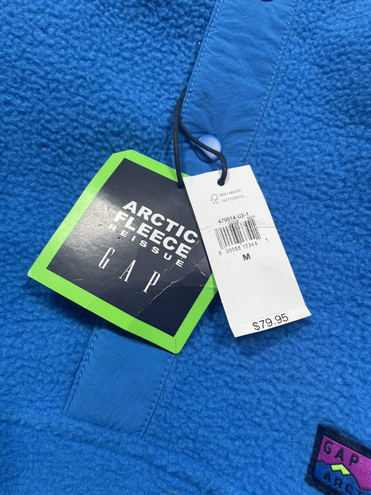 Gap Vintage GAP Arctic Fleece 1/4 Teddy Sweater Size US M / EU 48-50 / 2 - 7 Thumbnail