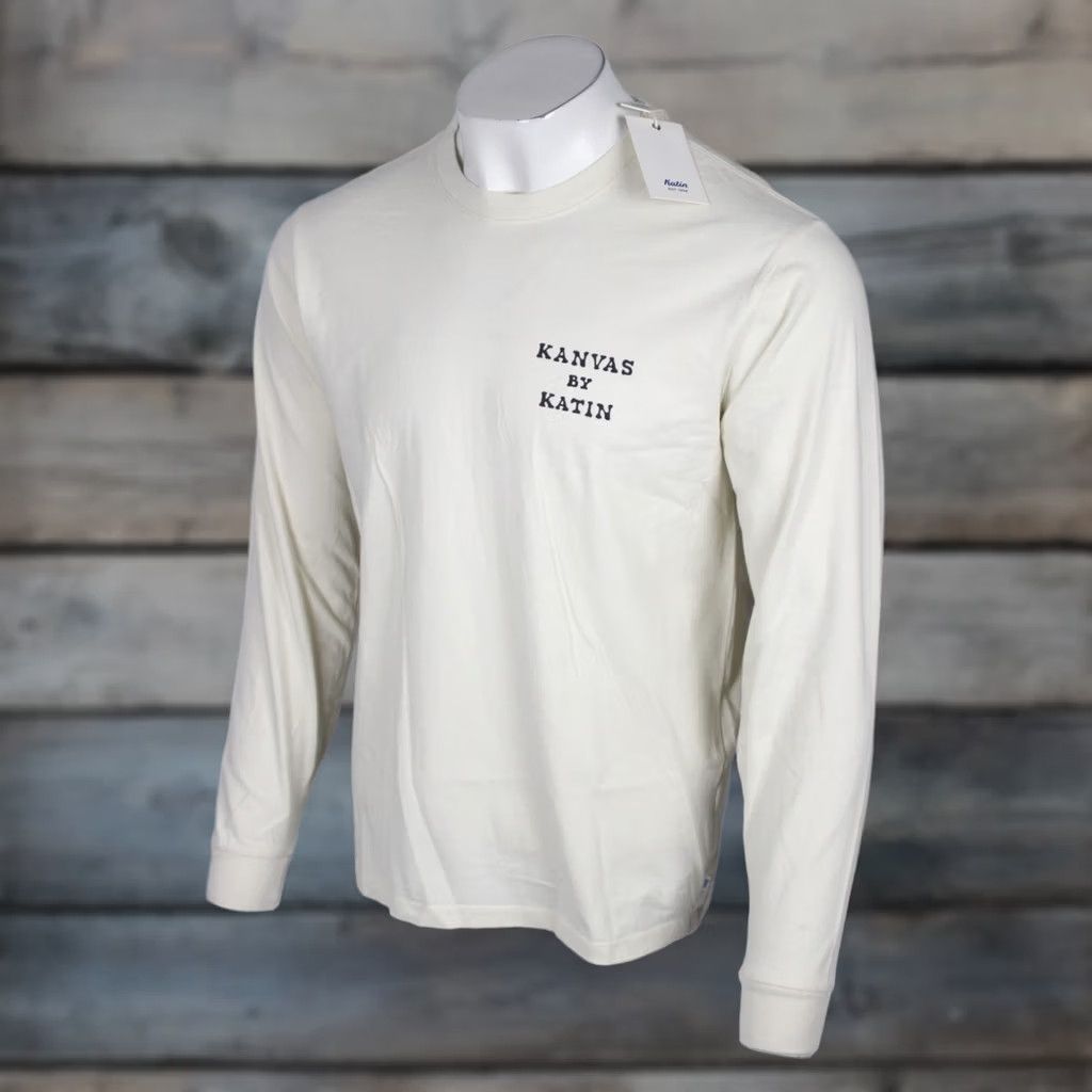 Katin Katin Men’s Sunflower Long Sleeve T Shirt M Medium White 100% Organic Cotton Size US M / EU 48-50 / 2 - 1 Thumbnail