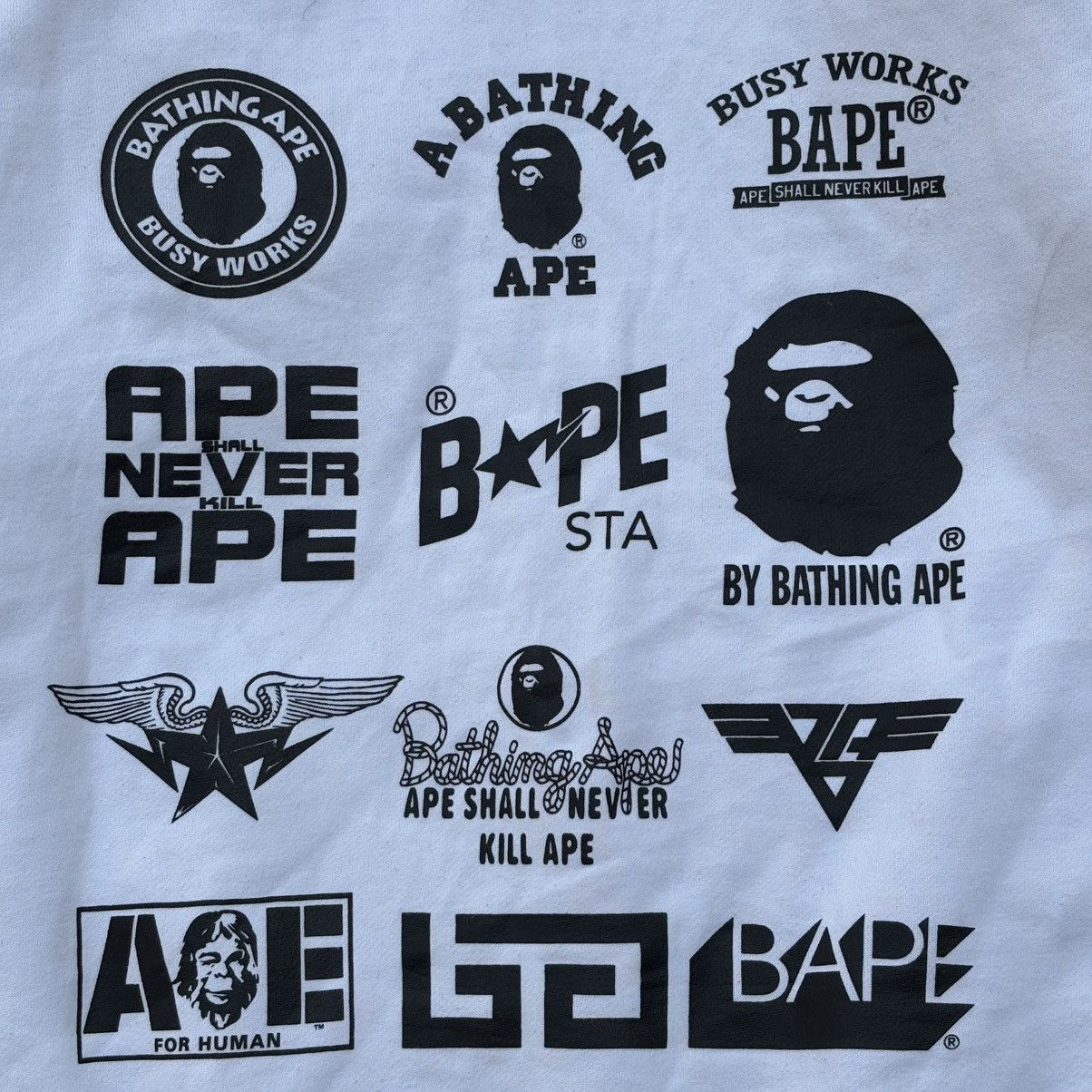Bape Bape Logo Zip up Hoodie Size US XL / EU 56 / 4 - 21 Thumbnail
