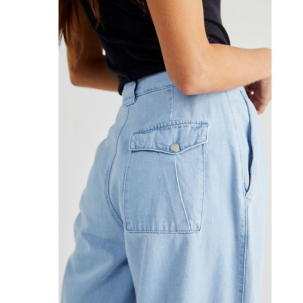 CLOSED New Free People Closed Ivo Jeans $345 SIZE 32 Light Blue Size 32" / US 10 / IT 46 - 2 Thumbnail