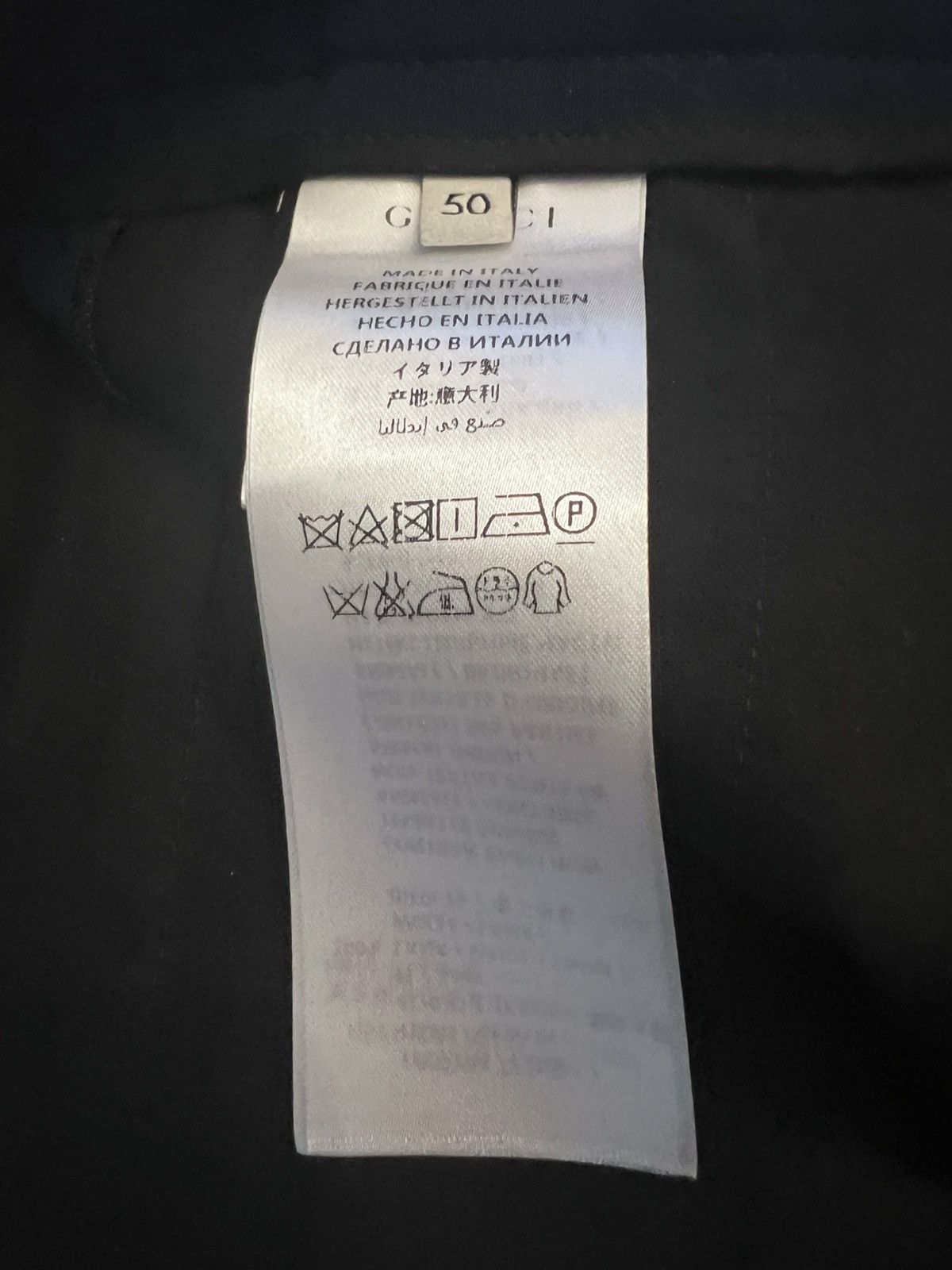 Gucci €1K crinkled, cropped wool trousers, back cinch, IT50, Italy Size US 34 / EU 50 - 13 Thumbnail