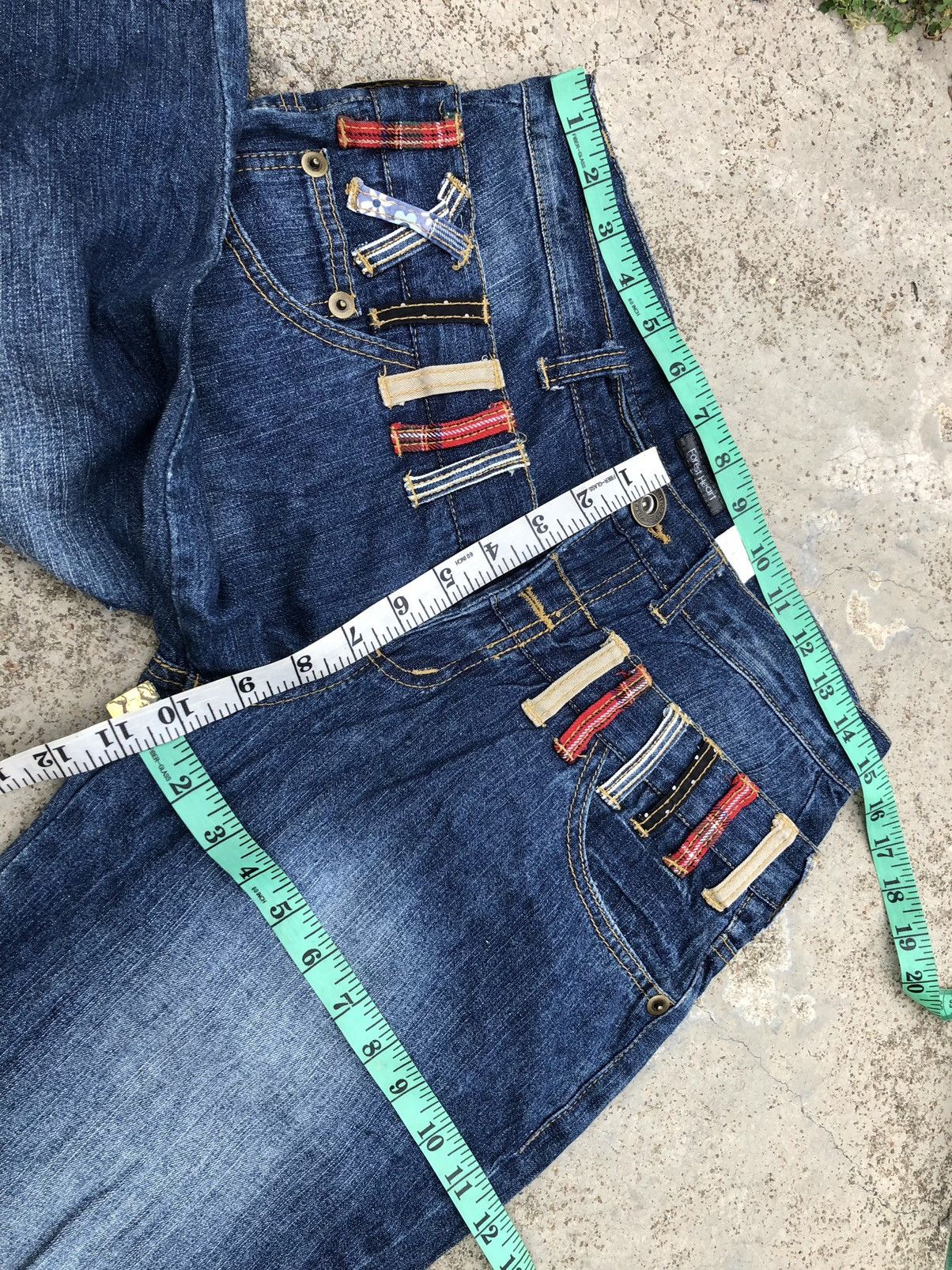 Hypebeast FOREST HEART DOUBLE WAIST CURVE DENIM Size US 30 / EU 46 - 4 Thumbnail