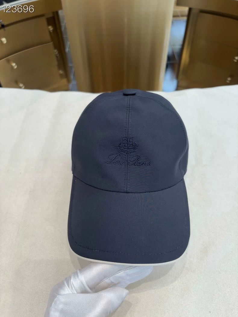 Loro Piana LORO PIANA sizeS Blue and white tech fabric baseball cap Size ONE SIZE - 1 Thumbnail