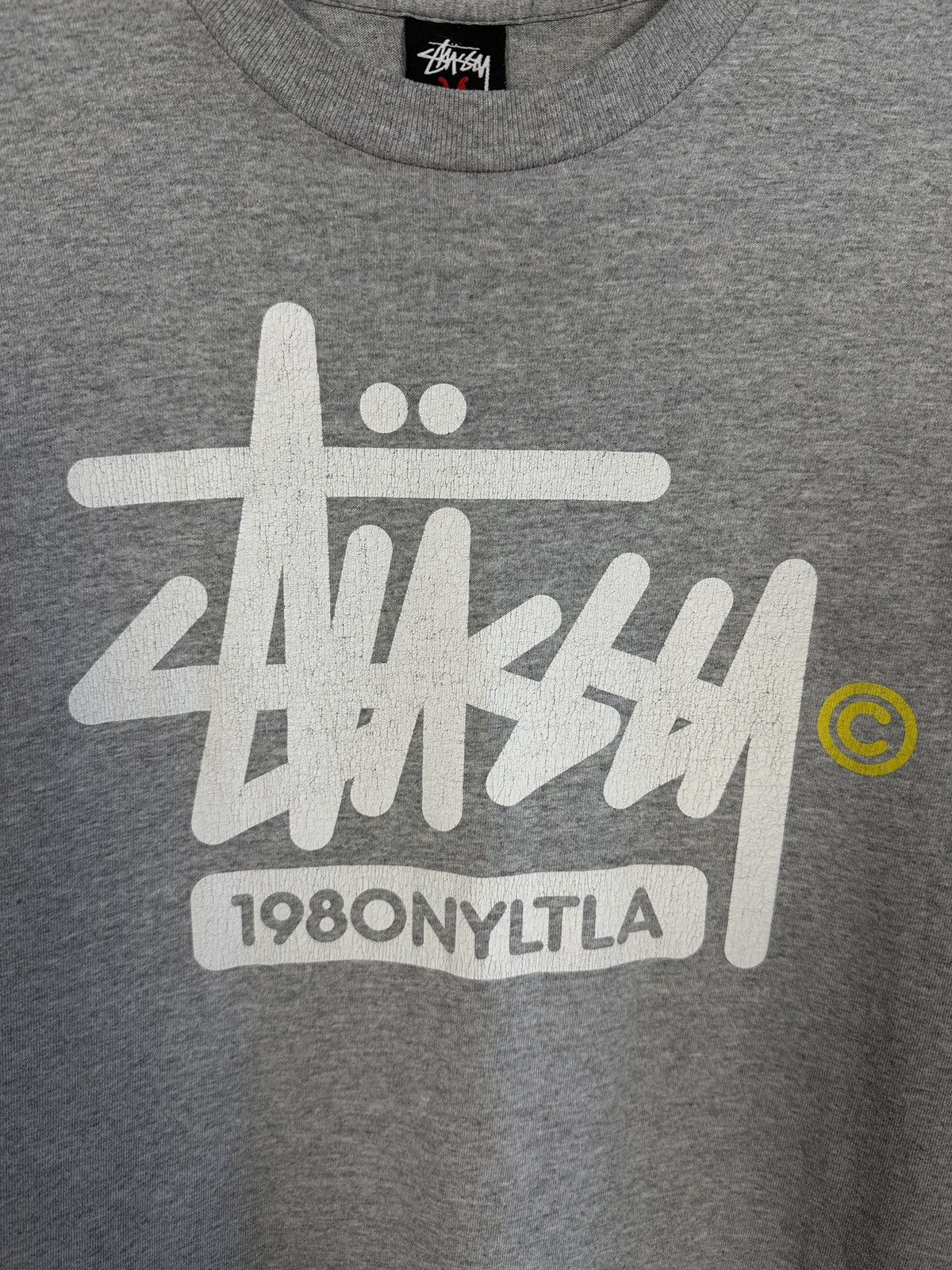 Stussy Vintage Stussy Classic Logo 1980 NYLTLA Graphic Tee Size M Size US M / EU 48-50 / 2 - 6 Thumbnail