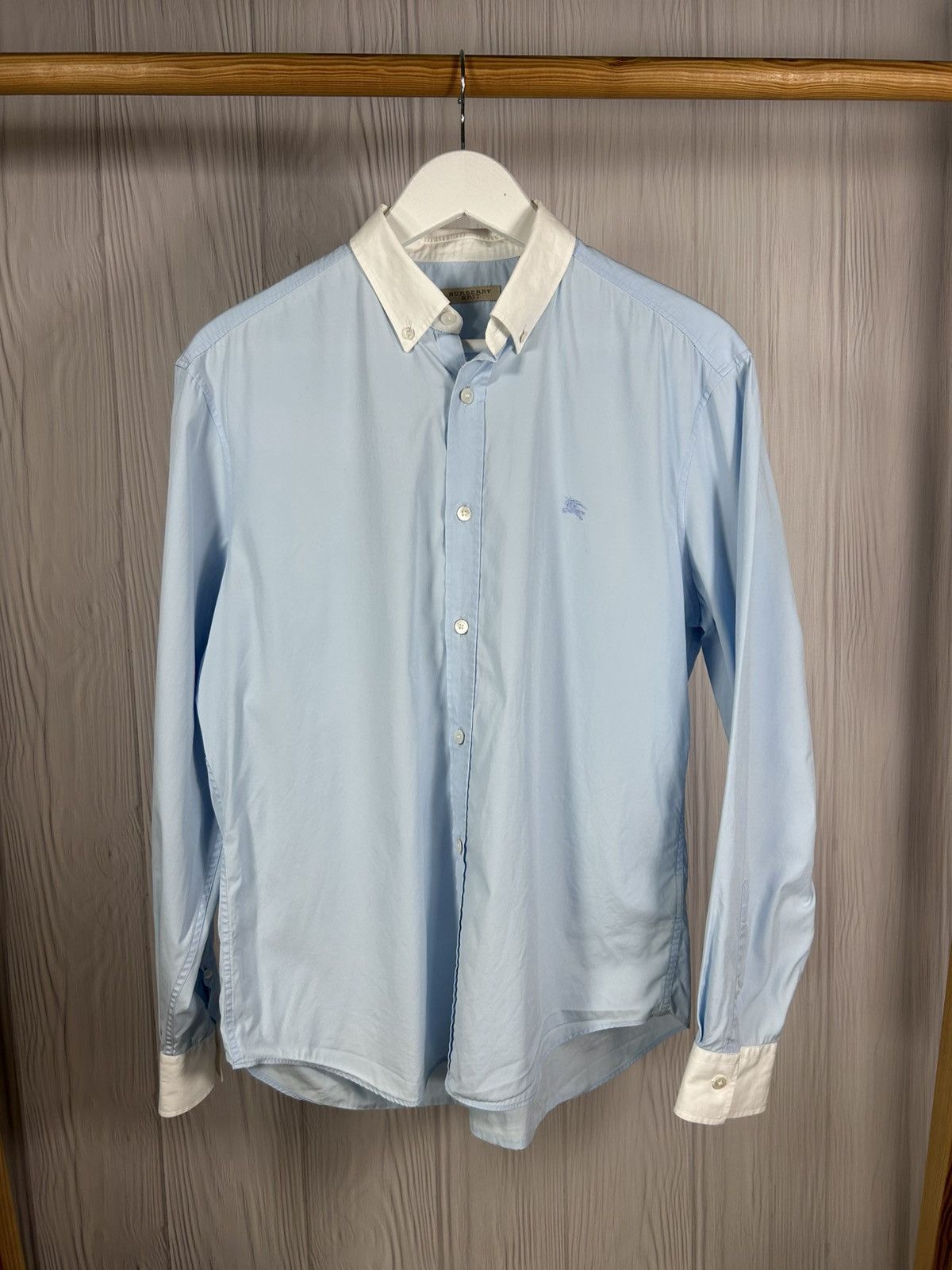 Burberry Burberry Brit Blue/White Shirt Size L Size US L / EU 52-54 / 3 - 1 Thumbnail