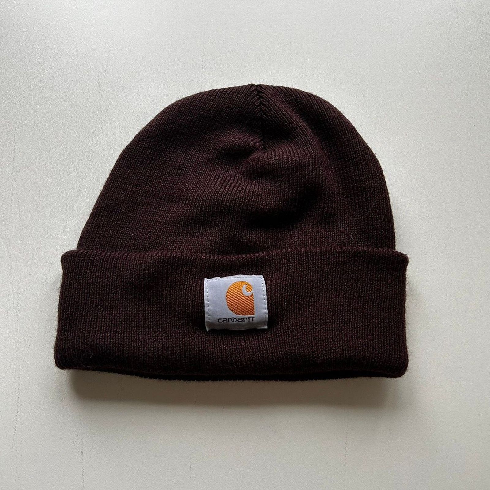 Carhartt × Vintage Vintage 2000s Carhartt Brown Beanie Hat OSFA Pre-Owned  Rare