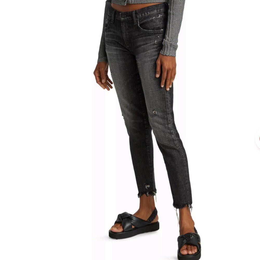 MOUSSY Moussy Vintage Diana Distressed Stretch Skinny Ankle Jeans Size 25" / US 0 / IT 36 - 1 Thumbnail