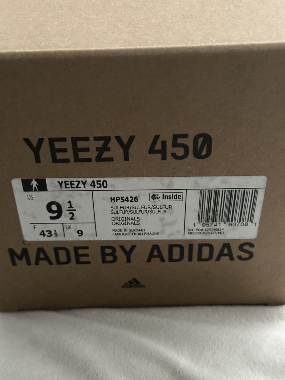 Yeezy Yeezy 450 Sulfur Size US 9.5 / EU 42-43 - 8 Thumbnail