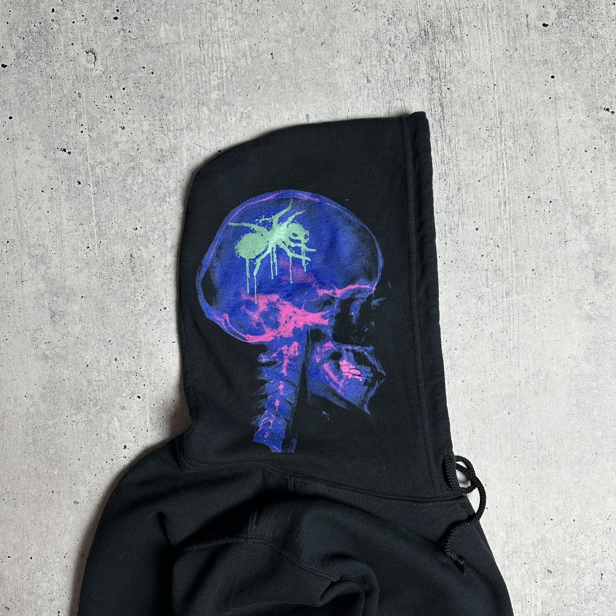 Gildan The Prodigy Zip Up Hoodie Ant Logo Skull X-Ray Print Black S Size US S / EU 44-46 / 1 - 8 Thumbnail