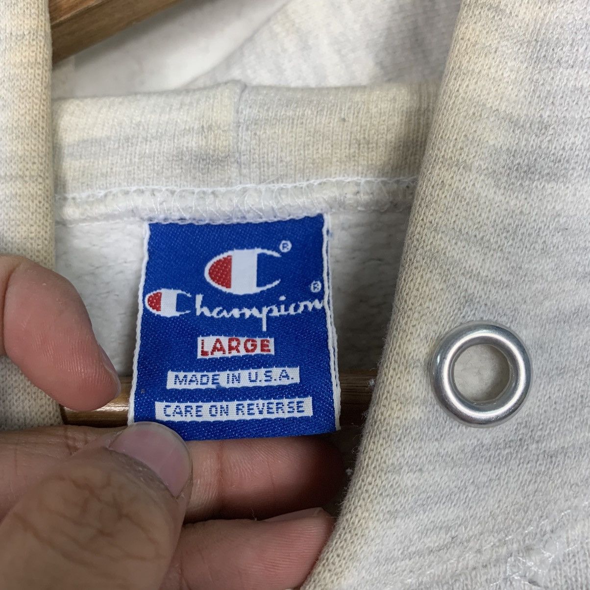 Champion Vintage 80s Champion Pullover Hoodie Made In USA Size US L / EU 52-54 / 3 - 14 Thumbnail