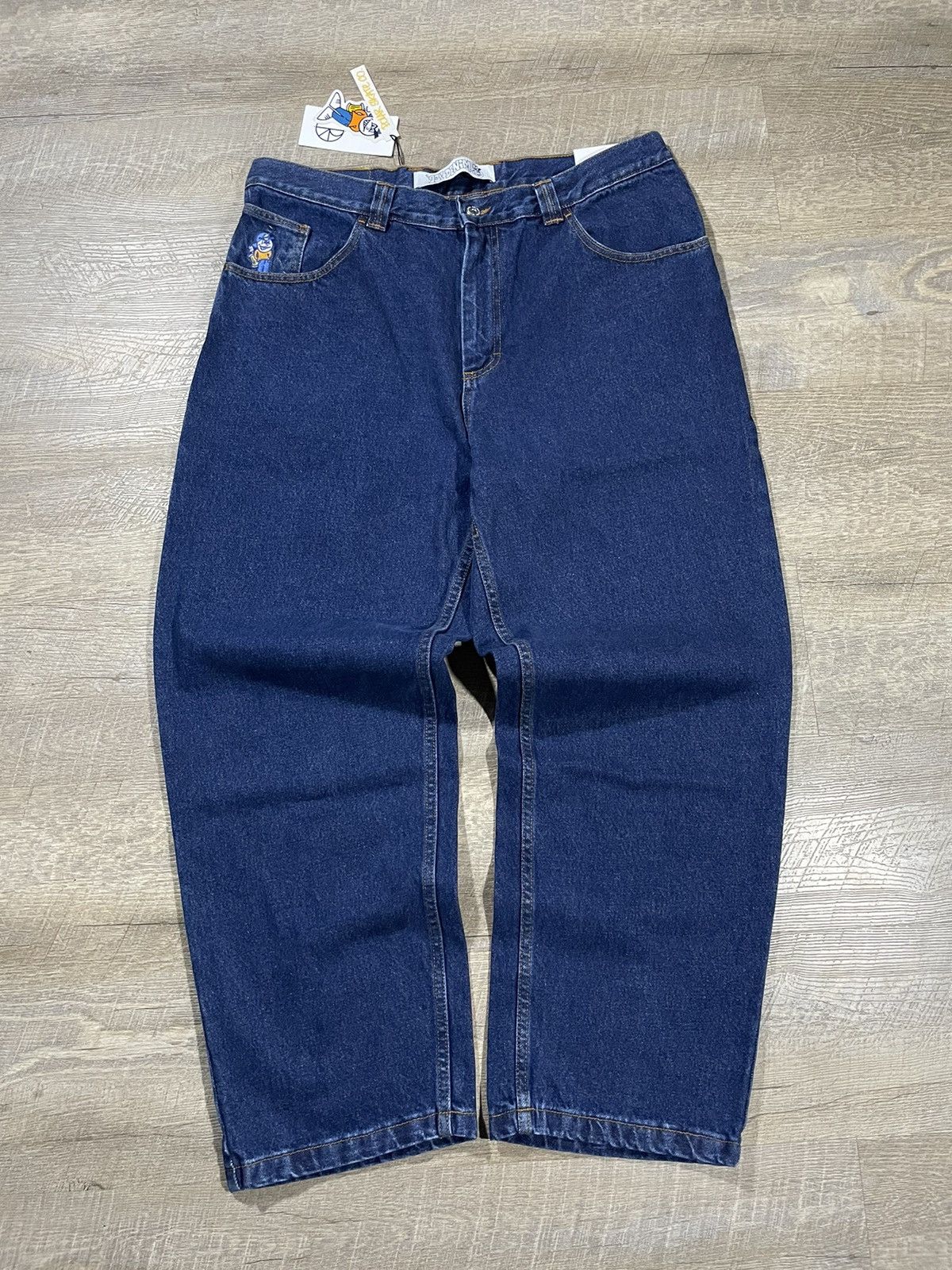 Polar Skate Co. × Vintage Polar Skate Co. ’93 Denim Pants – Dark Blue, W36x32, New Size US 36 / EU 52 - 2 Thumbnail
