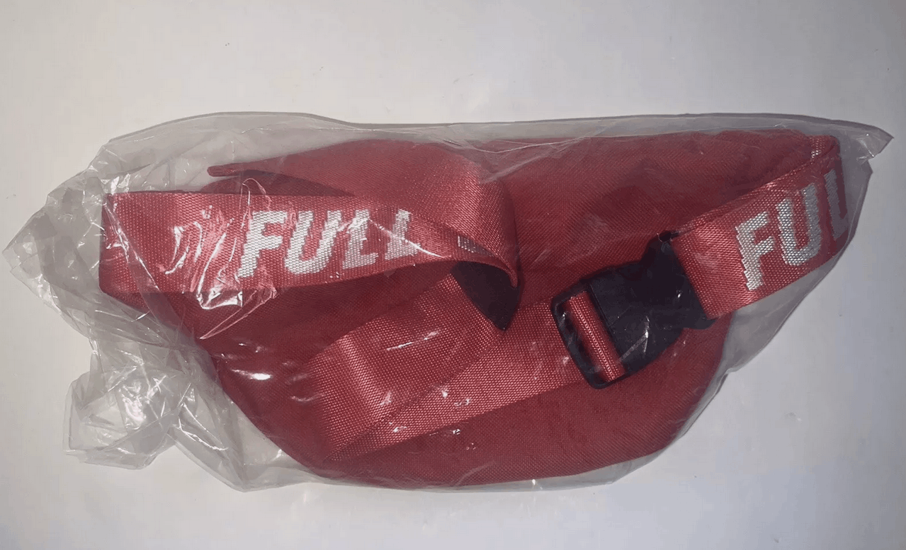 Full Send Nelk Boys Full Send Canvas Fanny Pack Waist RED Size ONE SIZE - 2 Thumbnail