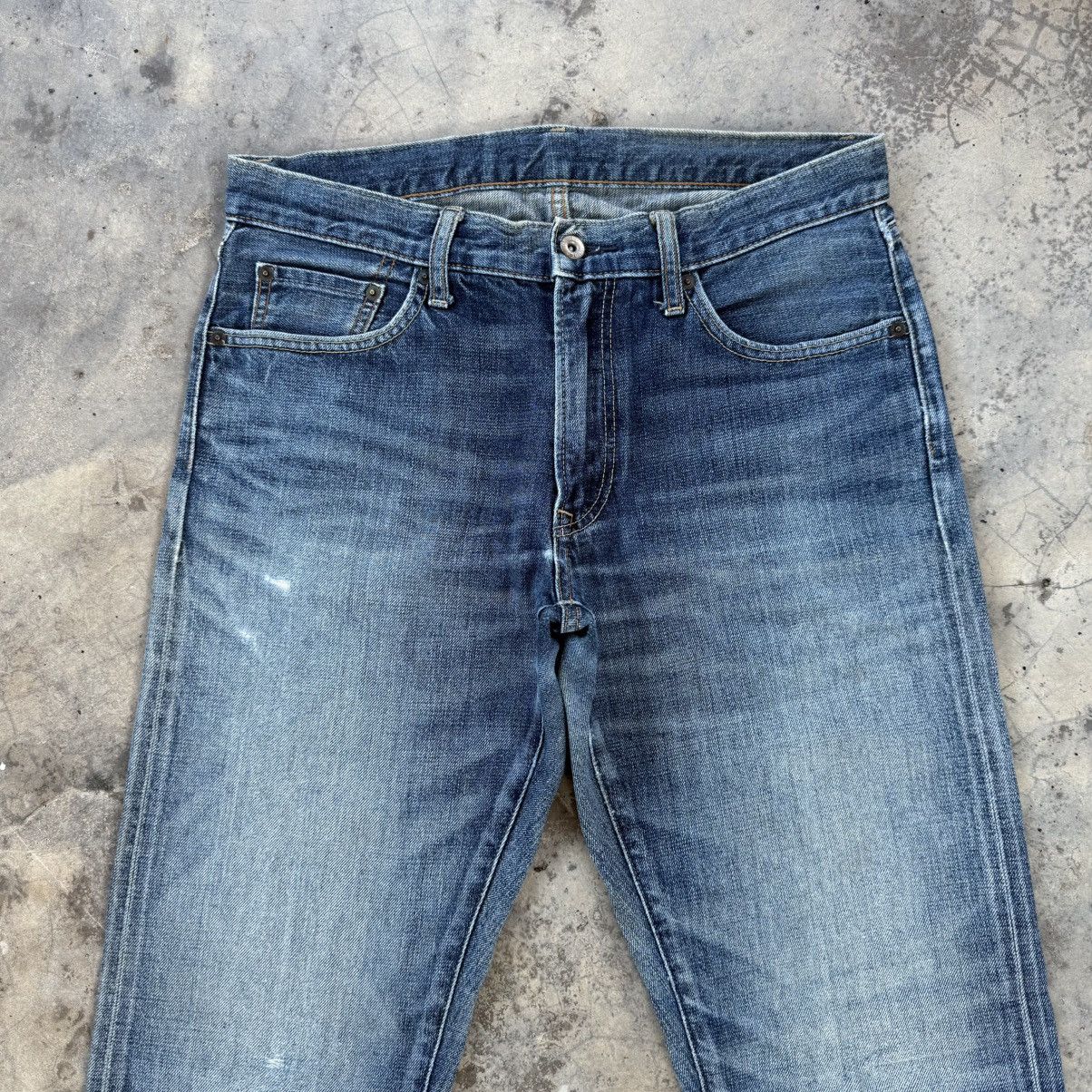Japanese Brand Vintage Japanese faded Jean denim pants Size US 33 - 3 Thumbnail