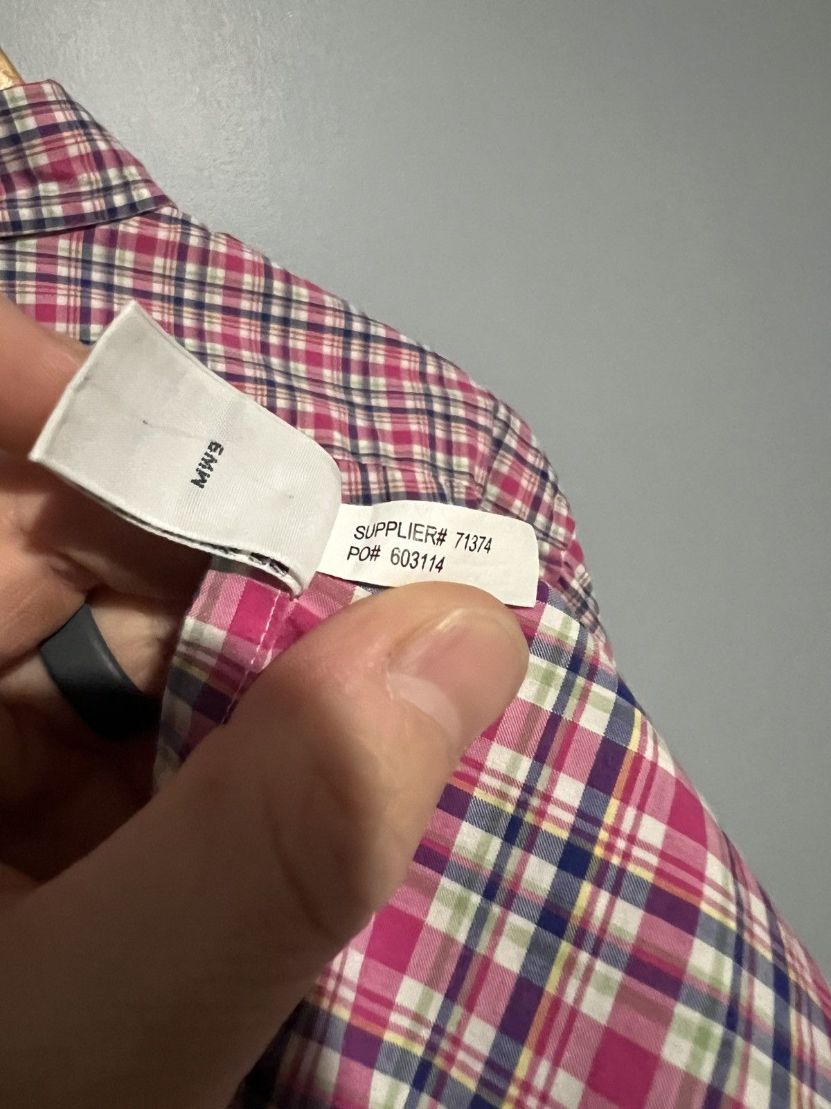 Polo Ralph Lauren Polo Ralph Lauren Sz L Classic Fit Multicolor Pink Plaid Size US L / EU 52-54 / 3 - 7 Thumbnail
