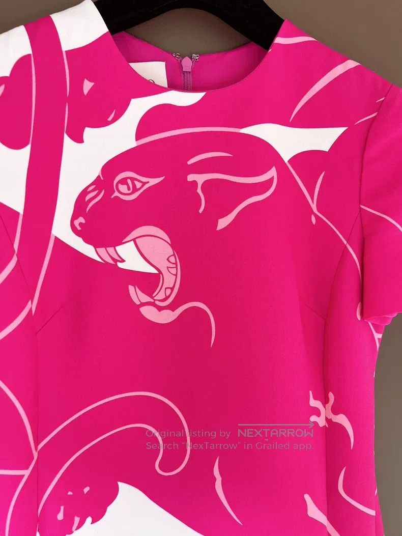 Valentino Valentino Pink and white color-blocked waist dress Size S / US 4 / IT 40 - 4 Thumbnail