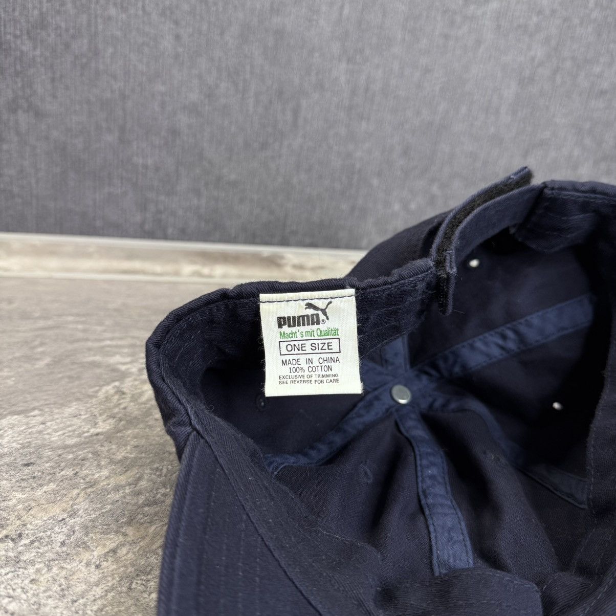 Puma Vintage 90s Puma Y2K Cap Hats dark blue Size ONE SIZE - 5 Thumbnail