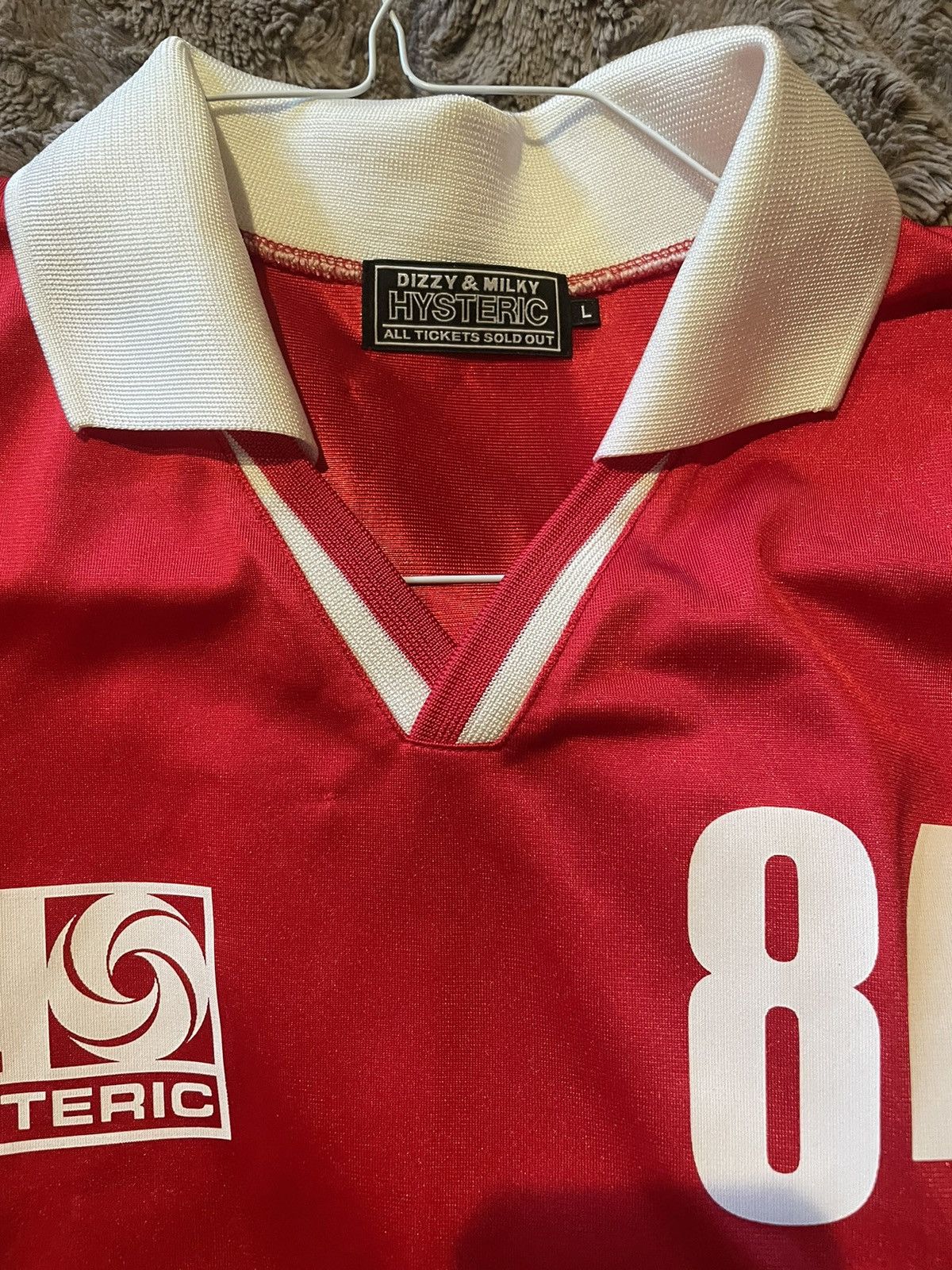 Hysteric Glamour Hysteric Glamour SS24 Red Jersey 84 - Worn Once Size US M / EU 48-50 / 2 - 3 Thumbnail