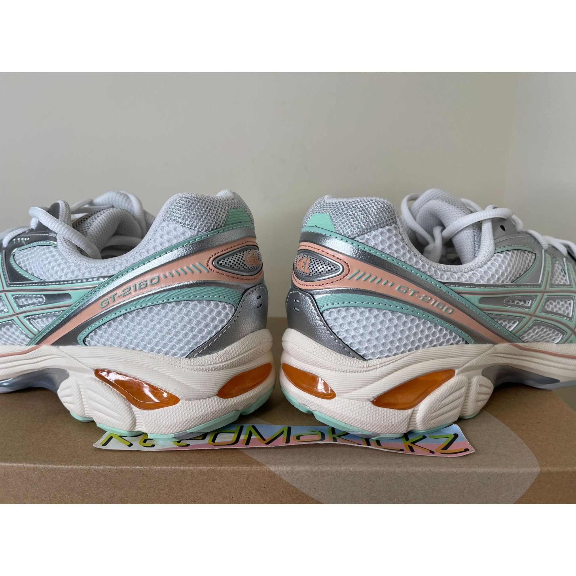 Asics Asics GT-2160 White Mint Tint Mens 11.5us Size US 11.5 / EU 44-45 - 5 Thumbnail
