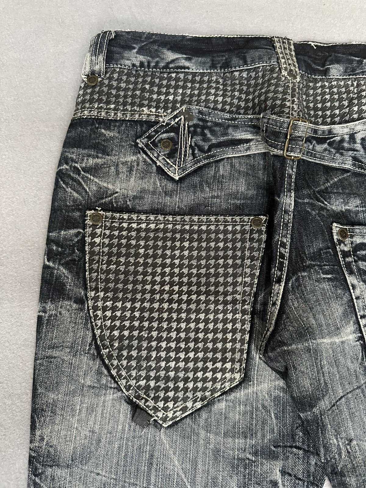 Japanese Brand FLARE Salty Dog Claw Mark Design Denim Size US 32 / EU 48 - 13 Thumbnail