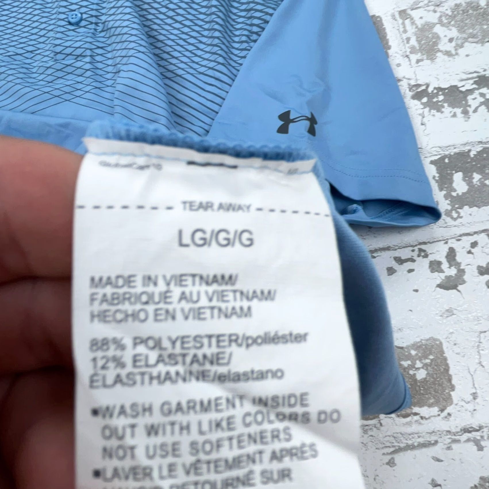 Under Armour Under Armour Polo Shirt Men L Blue Black Loose Golf Tennis Performance HeatGear Size US L / EU 52-54 / 3 - 6 Thumbnail