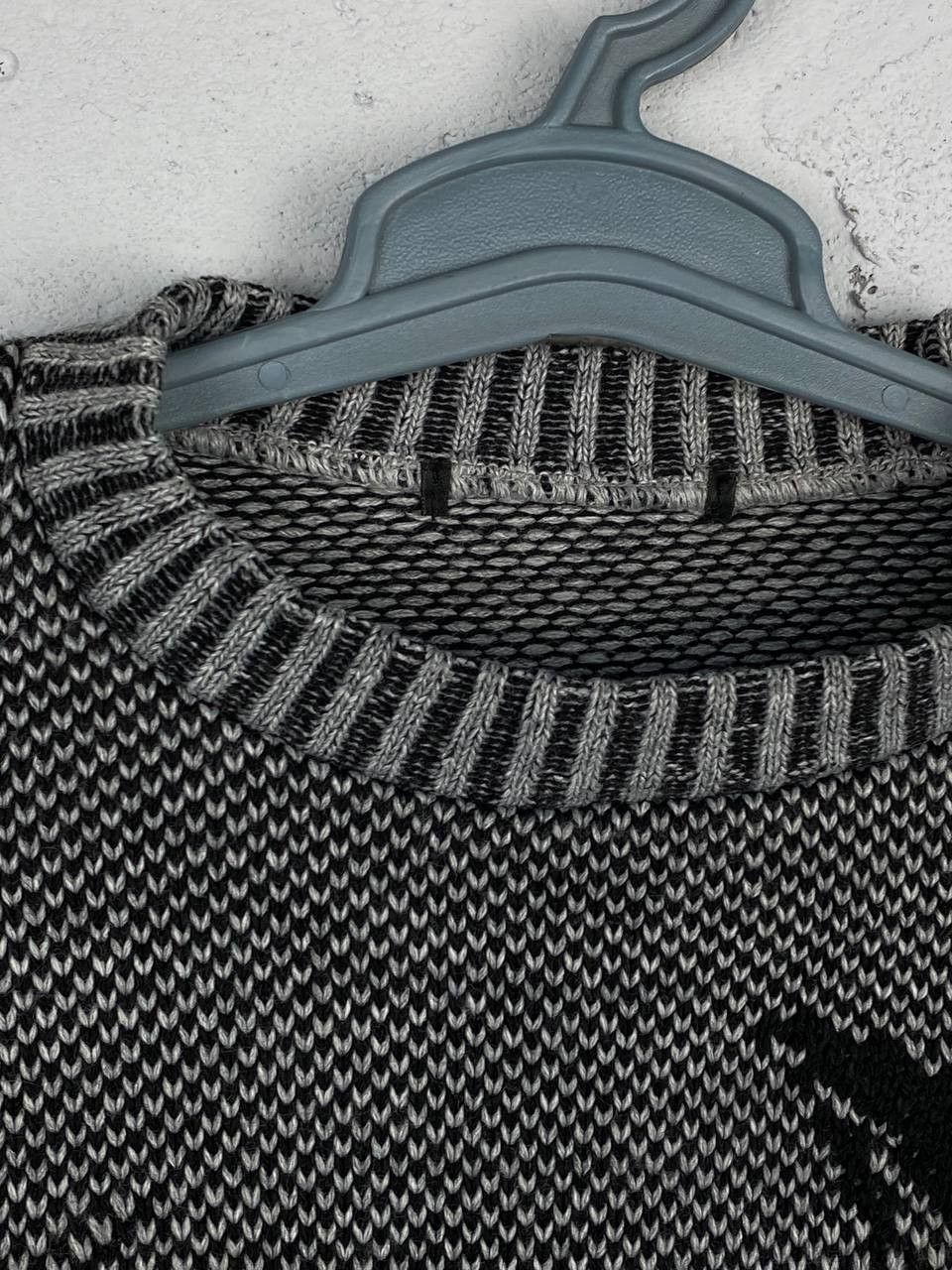 Japanese Brand × Vintage CRAZY Y2K SKULL ALL OVER PRINT Knitted RIBBED SWEATER Size US M / EU 48-50 / 2 - 5 Thumbnail