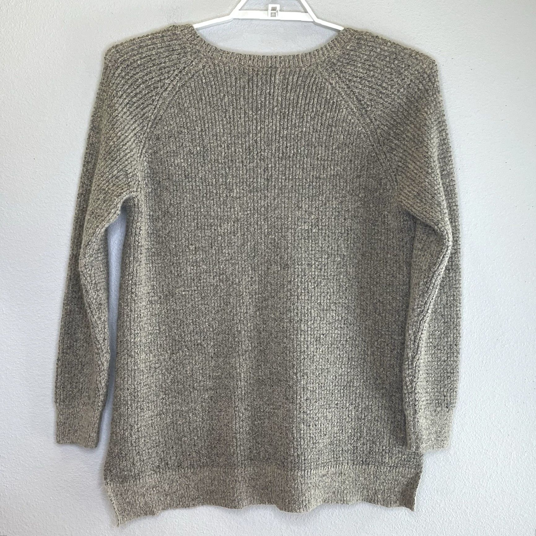 Vintage Natural Reflections Pullover Tunic Sweater Womens L Oatmeal V-Neck High Low Long Sleeve Beige Size L / US 10 / IT 46 - 4 Thumbnail