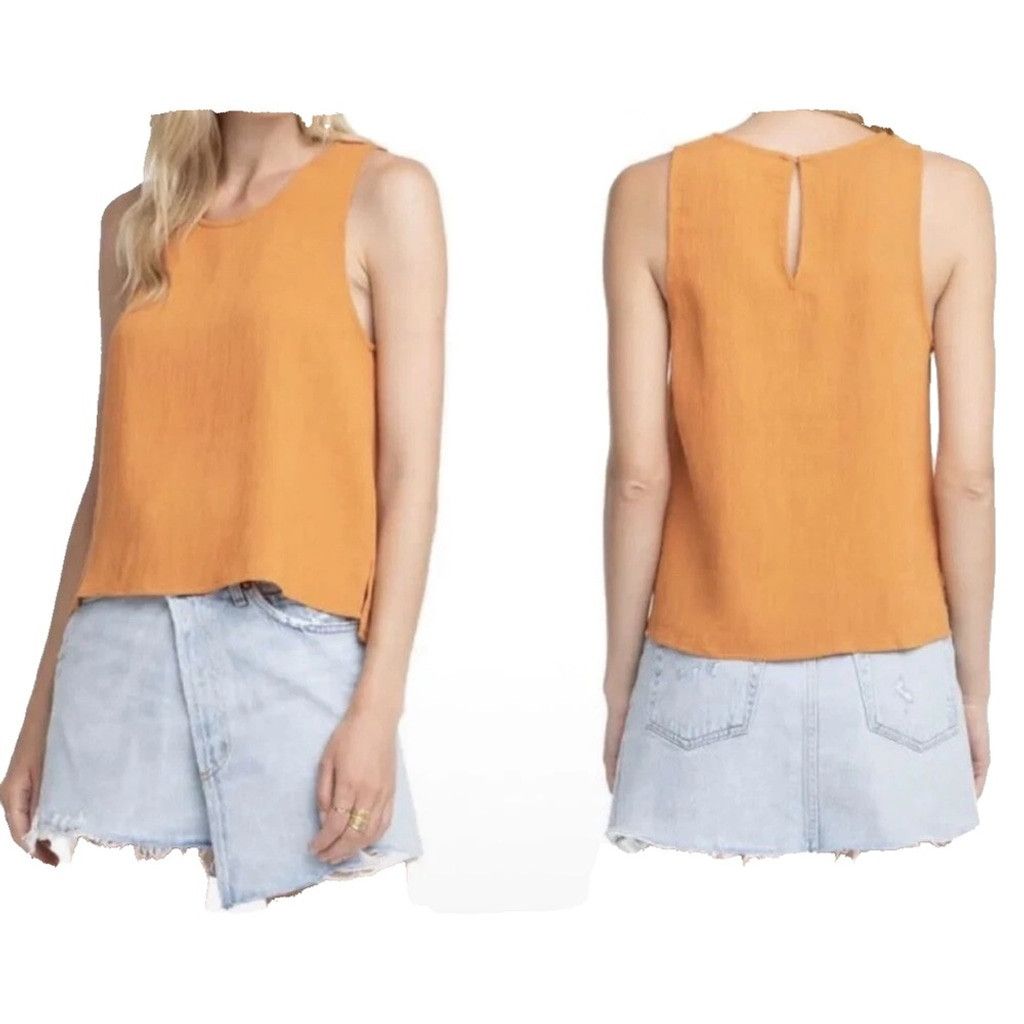Other ASTR The Label Ribbed Apricot Orange Berlin Tank Blouse L Size L / US 10 / IT 46 - 1 Thumbnail