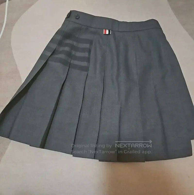 Thom Browne Thom Browne Gray Wool Short Skirt . Size 27" / US 4 / IT 40 - 2 Thumbnail