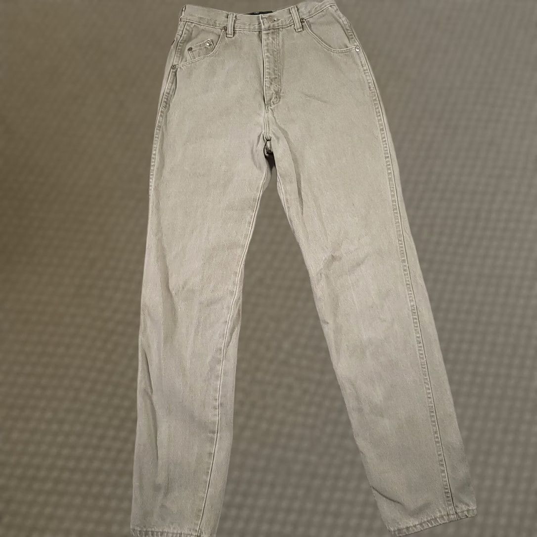 Wrangler VINTAGE Wrangler Silverlake High Rise VTG Women's Jeans Gray Bareback USA Made Sz 9/10 Jeans Women 80s Mom Size 30" / US 8 / IT 44 - 1 Thumbnail
