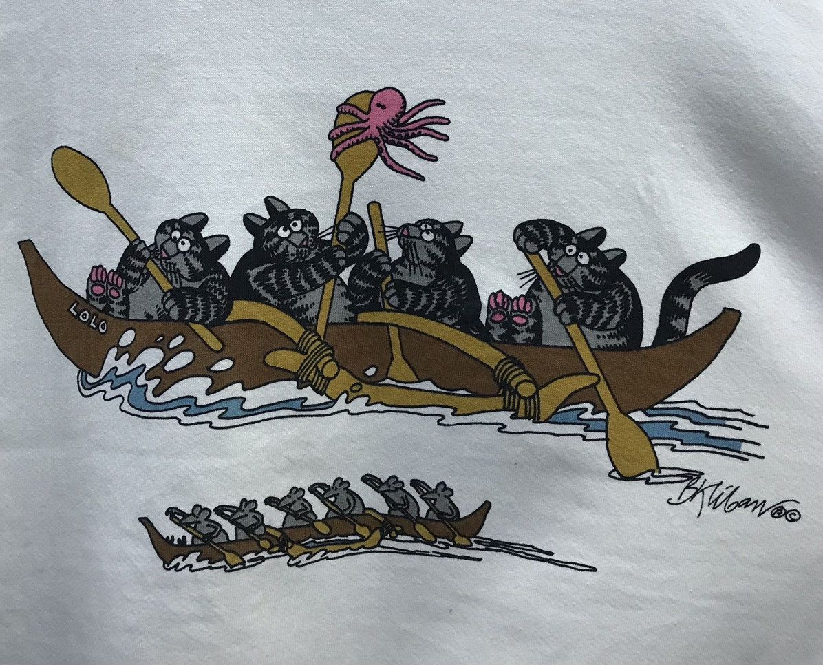 Vintage Vintage Crazy Shirts Hawaii B.Kliban Made In Usa Sweatshirt Size US S / EU 44-46 / 1 - 4 Thumbnail