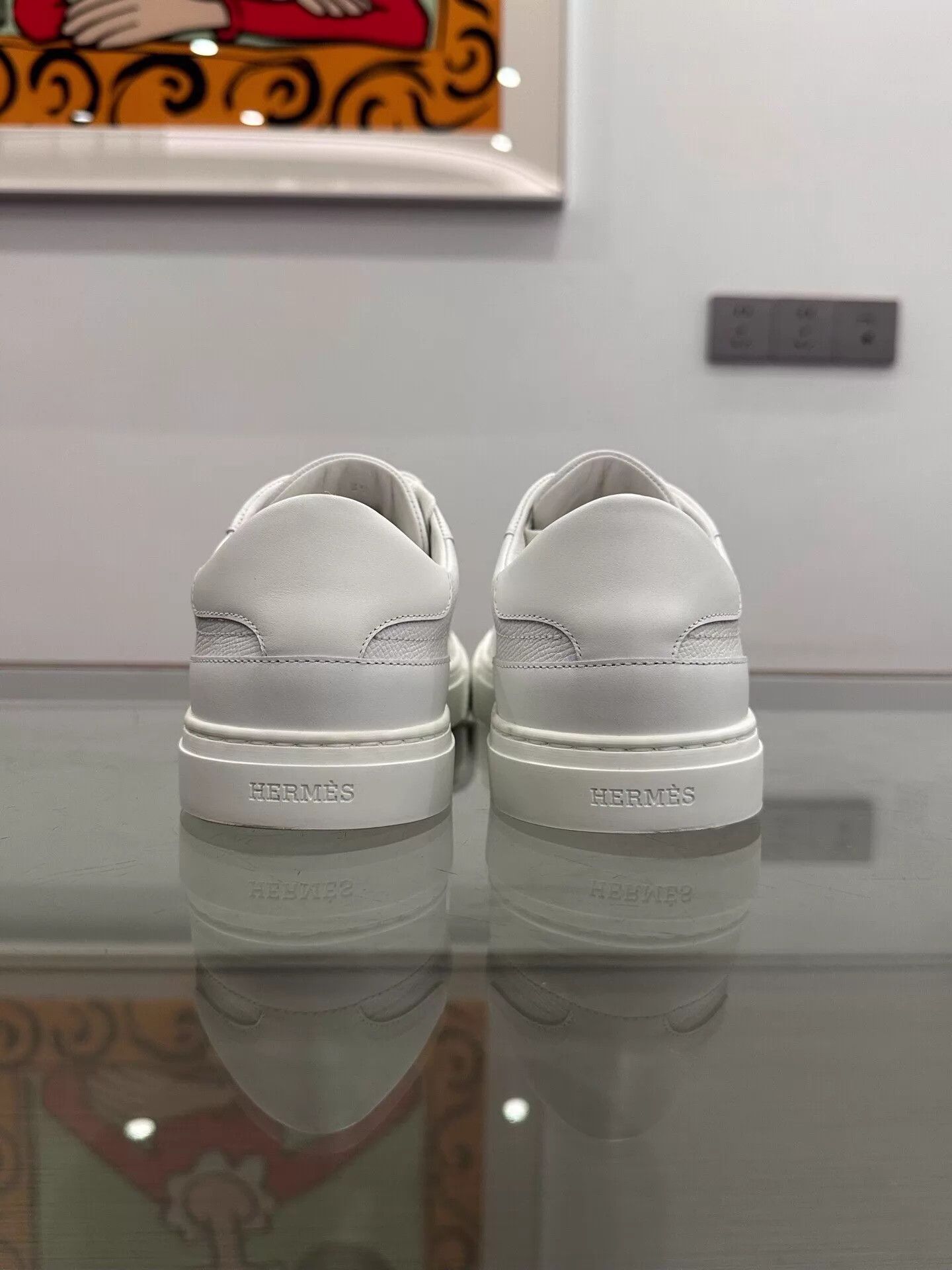 Hermes Hermes Day White Sneakers Gold Kelly Logo 39 New Size US 8.5 / IT 38.5 - 5 Thumbnail