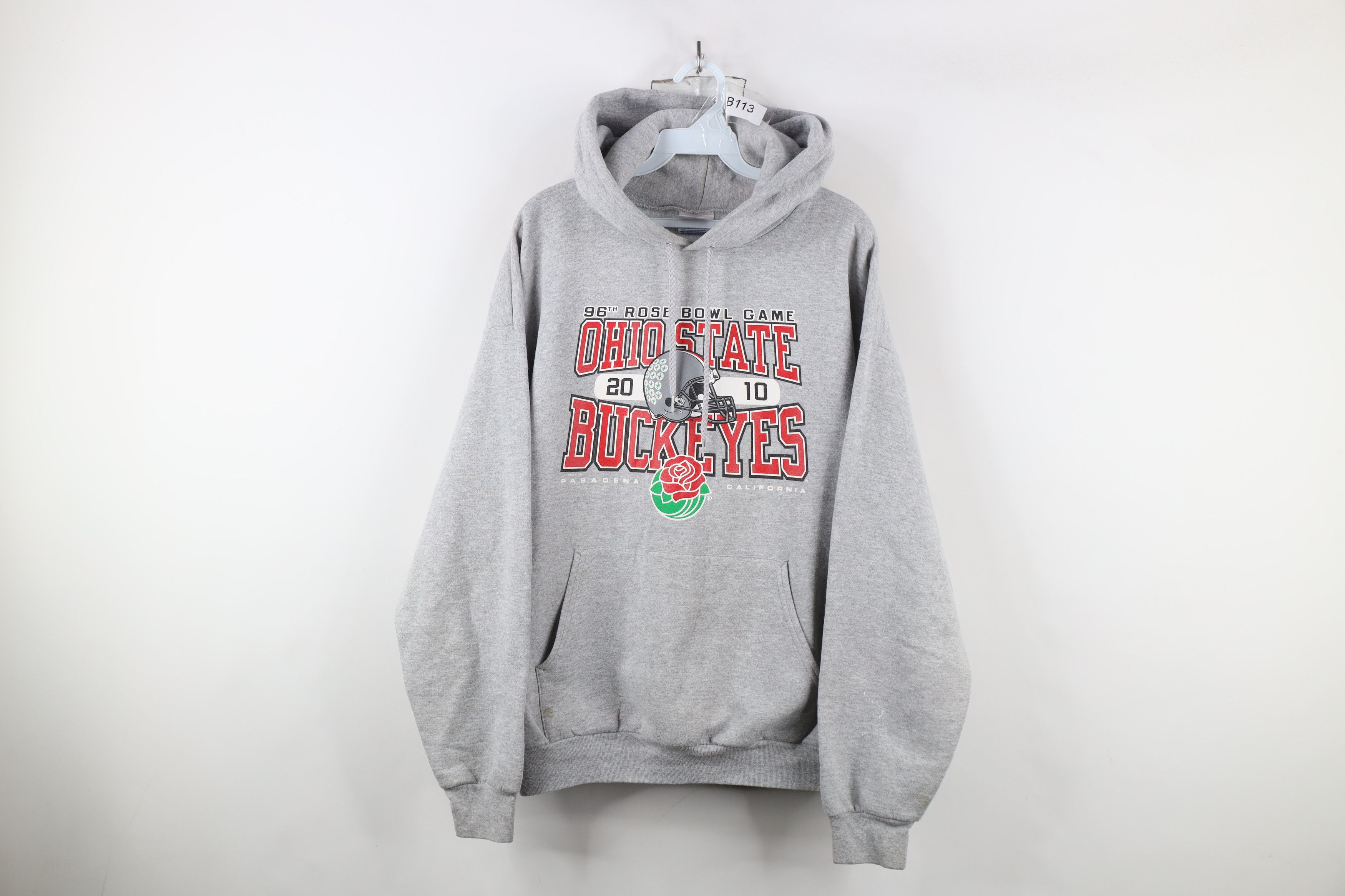 Vintage Y2K Rose Ohio State University Football Hoodie Sweatshirt Size US L / EU 52-54 / 3 - 1 Thumbnail