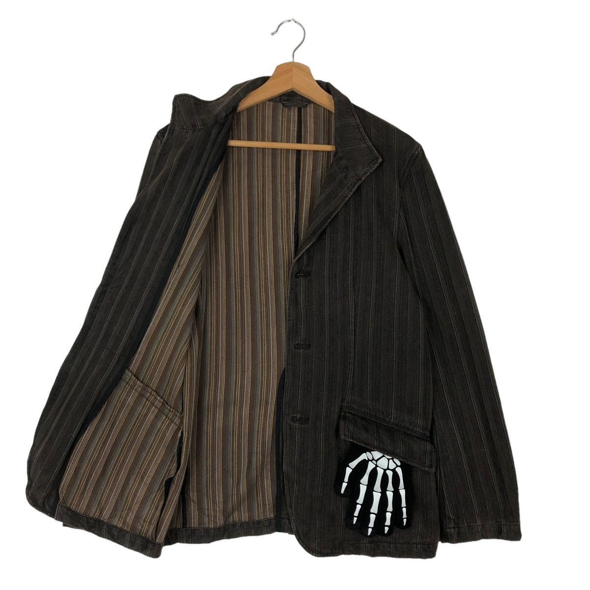 Japanese Brand 🔥BIKER HICKORY CHORE JACKET LOUIS CHAVLON ISSEY MIYAKE Size US M / EU 48-50 / 2 - 8 Thumbnail