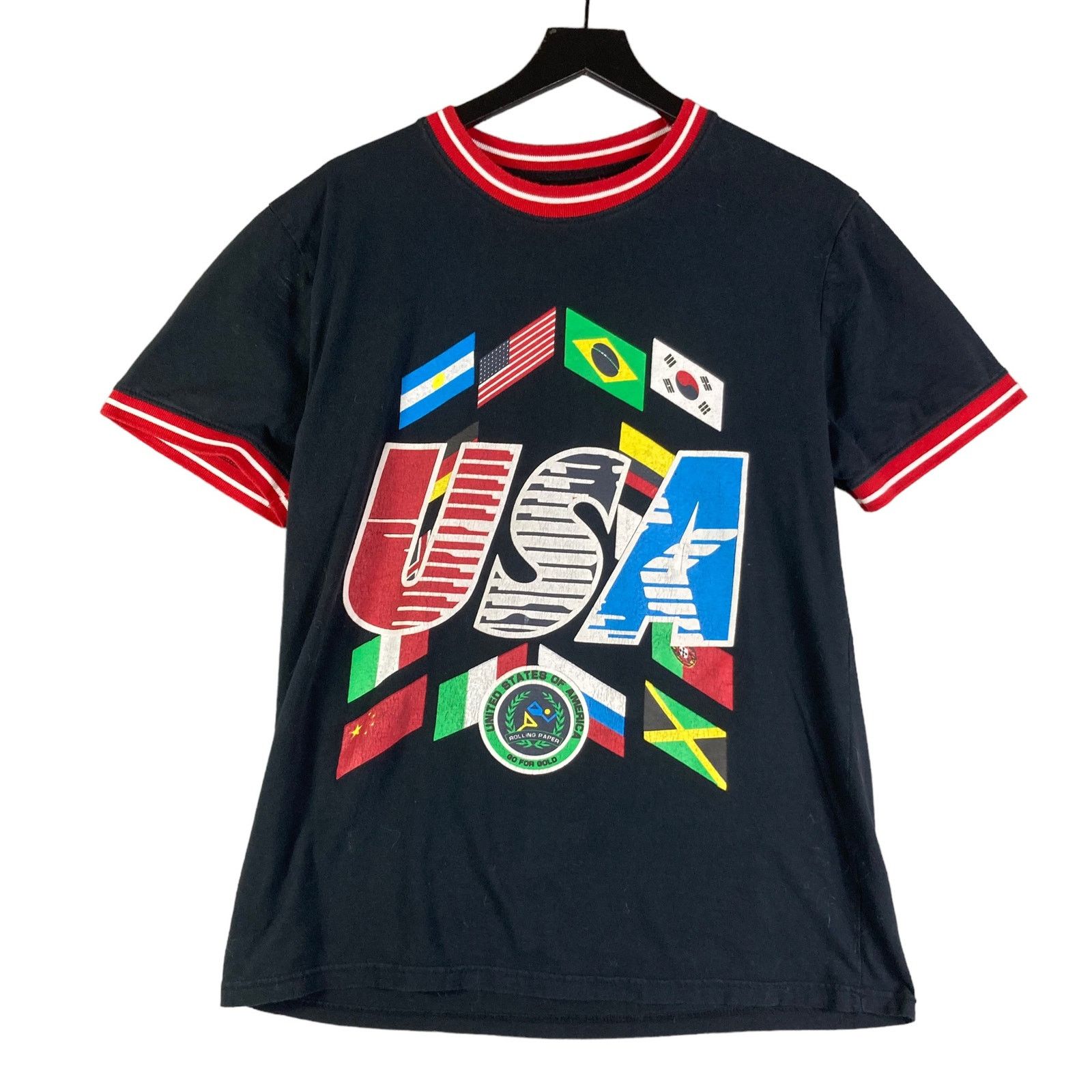 Other Rolling Paper Brand Shirt Mens Large USA Flag International Size US L / EU 52-54 / 3 - 1 Thumbnail