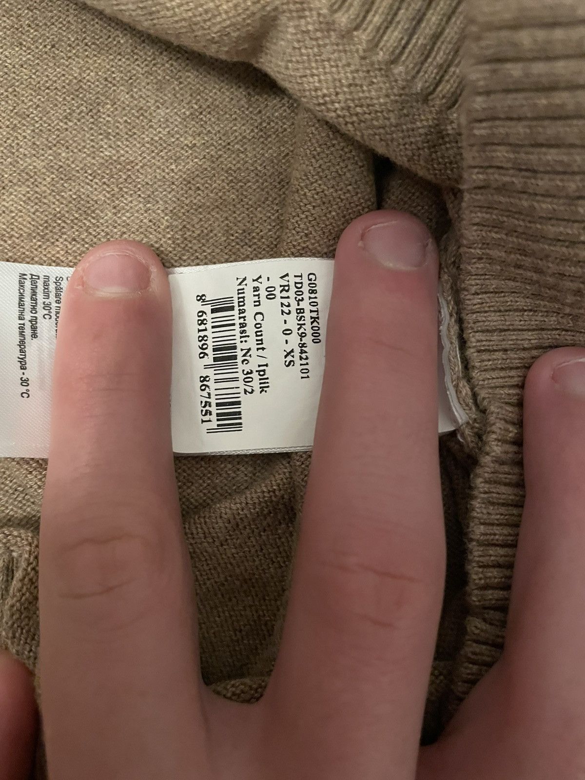 U.S. Polo Assn. Beige sweater Size US XS / EU 42 / 0 - 4 Thumbnail