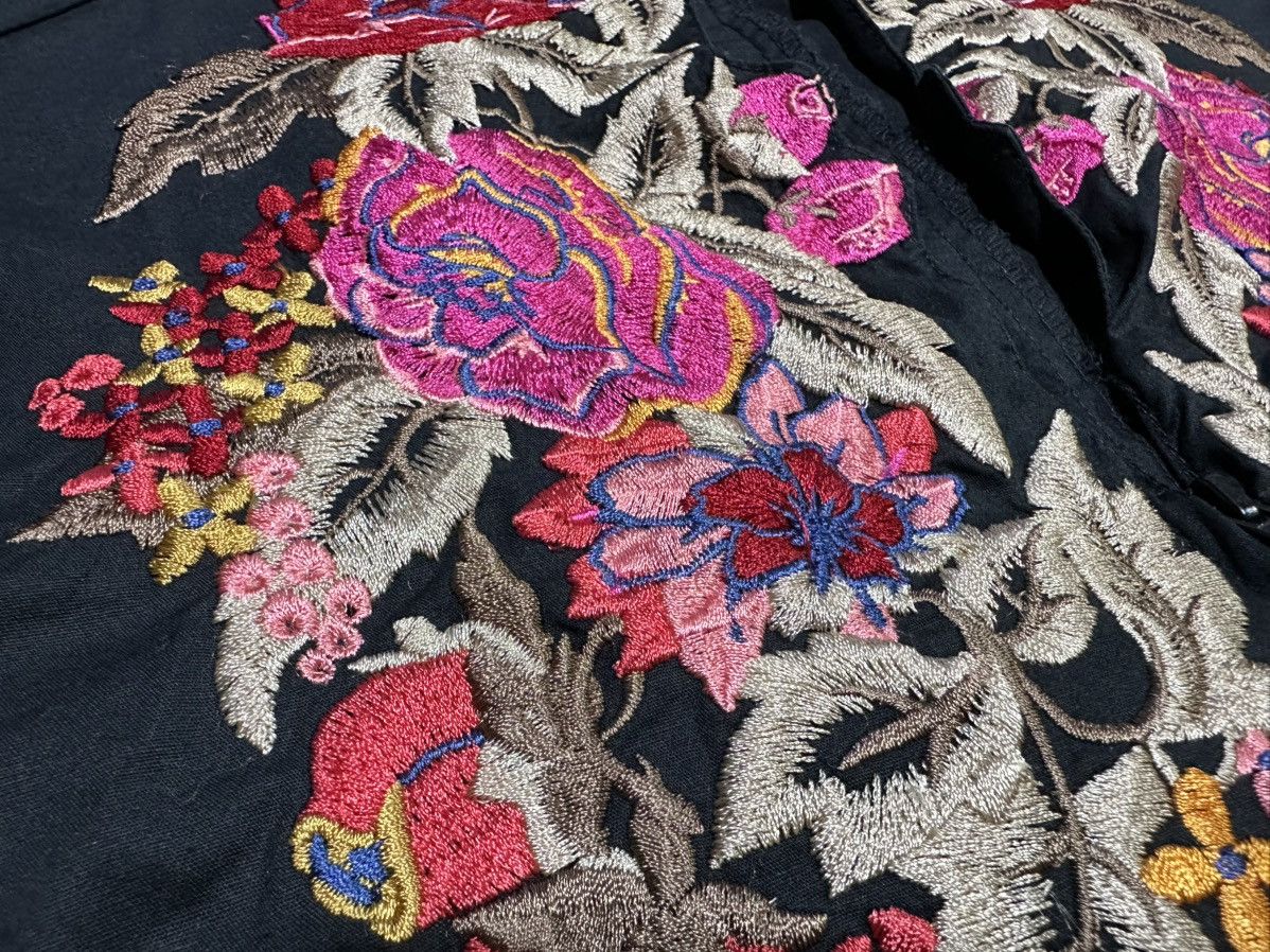 Other 🔥Y2K Nara Camicie Cropped Jacket Floral Embroidered Size S / US 4 / IT 40 - 4 Thumbnail