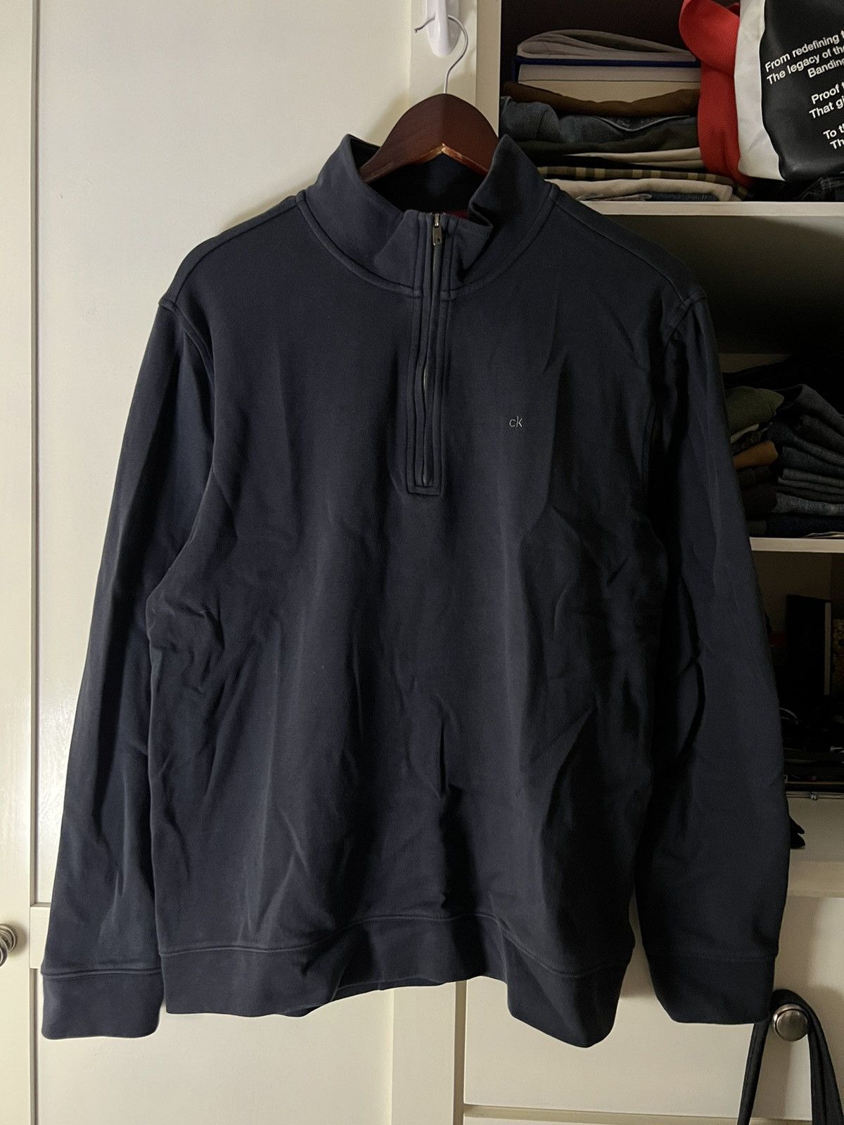 Calvin Klein Calvin Klein Classic Quarter Zip Sweater Size US L / EU 52-54 / 3 - 1 Thumbnail