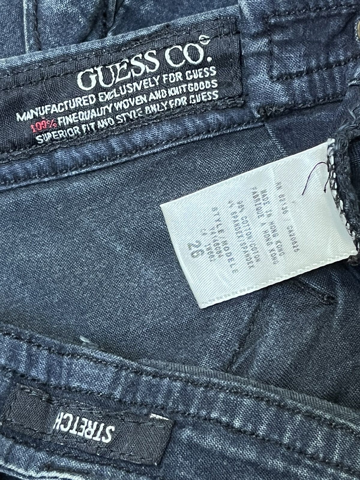 Guess SICK🔥GUESS PUNK GOTHIC BONDAGE MULTIPOCKET STRETCH JEANS Size US 28 / EU 44 - 17 Thumbnail