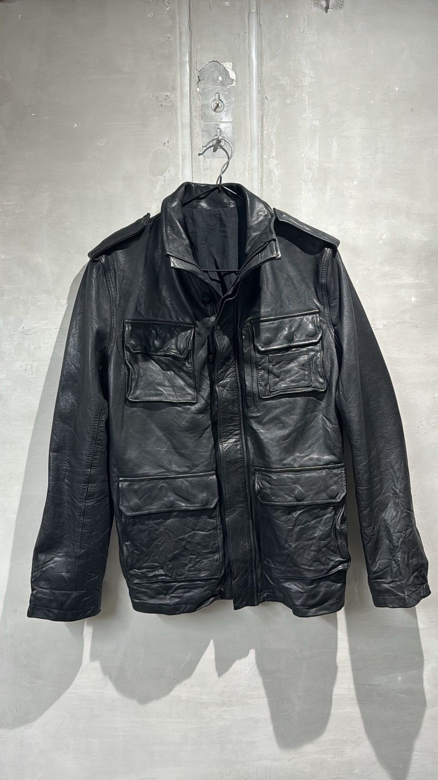 Japanese Brand Attack The Mind 7 Tactical Oxhide Leather Jacket Size US L / EU 52-54 / 3 - 4 Thumbnail