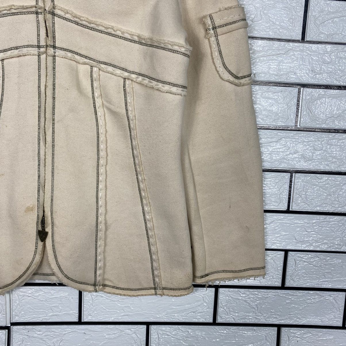 Japanese Brand 📌Vintage Wool Zipper Jacket Via Faburicca Issey Miyake Size US M / EU 48-50 / 2 - 6 Thumbnail
