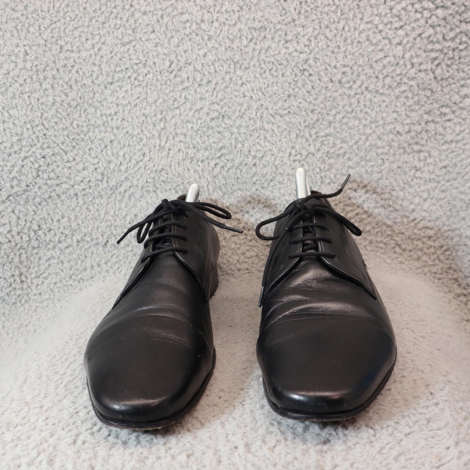 Bruno Magli Bruno Magli - Martico - Mens 9.5 M Black Leather Shoes Size US 9.5 / EU 42-43 - 2 Thumbnail