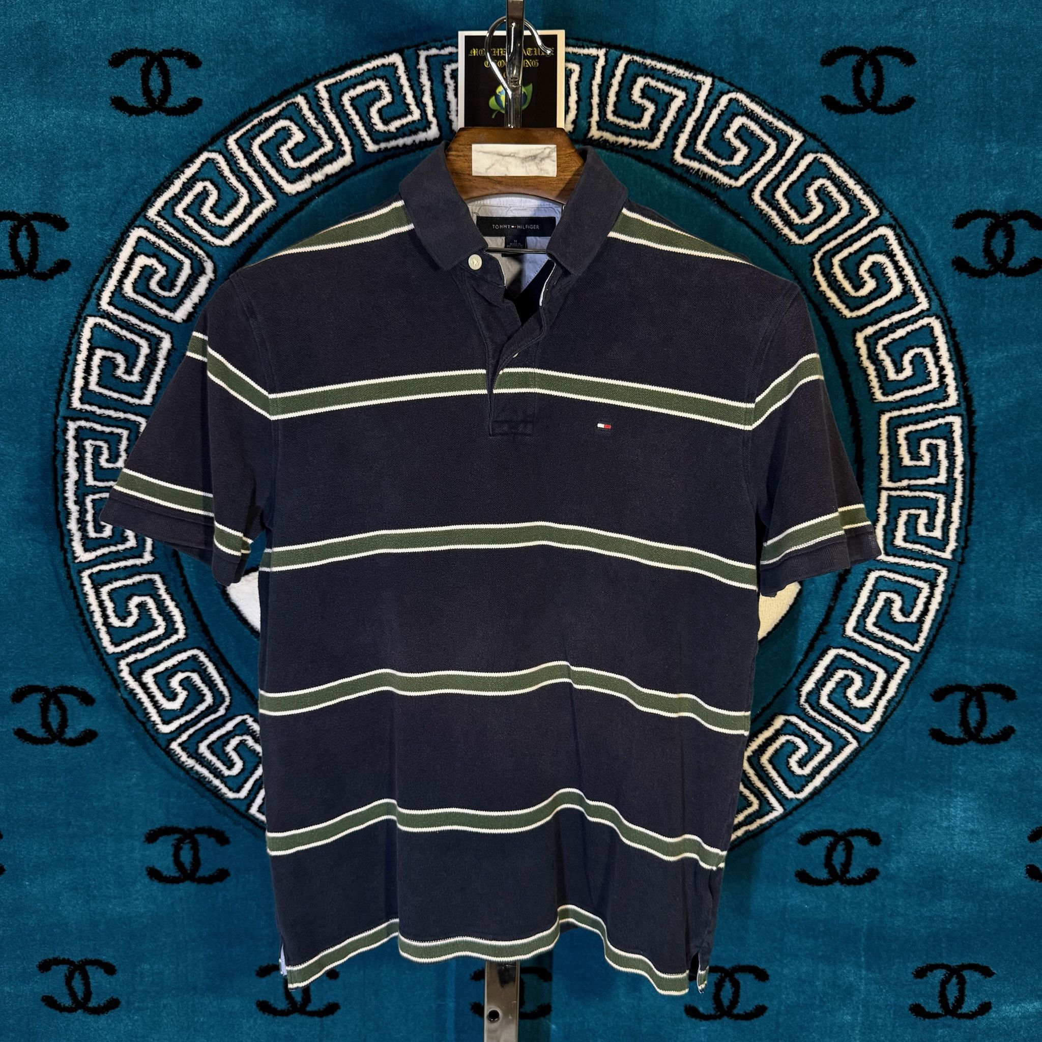 Tommy Hilfiger STRIPED MOTIF S/S POLO Size US M / EU 48-50 / 2 - 1 Thumbnail