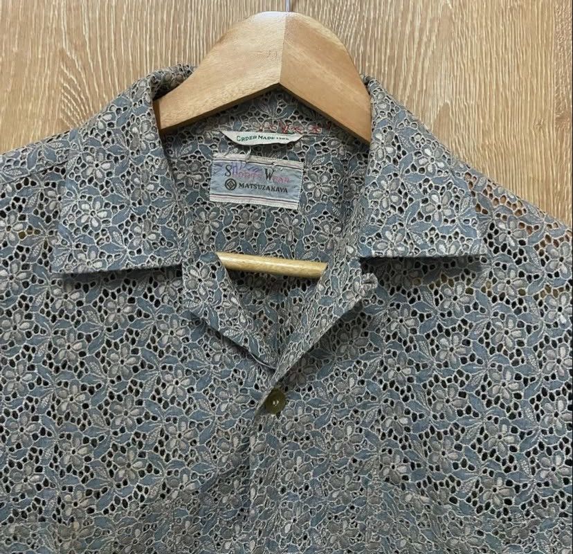 Vintage Vtg Lace Shirt Size US M / EU 48-50 / 2 - 1 Thumbnail