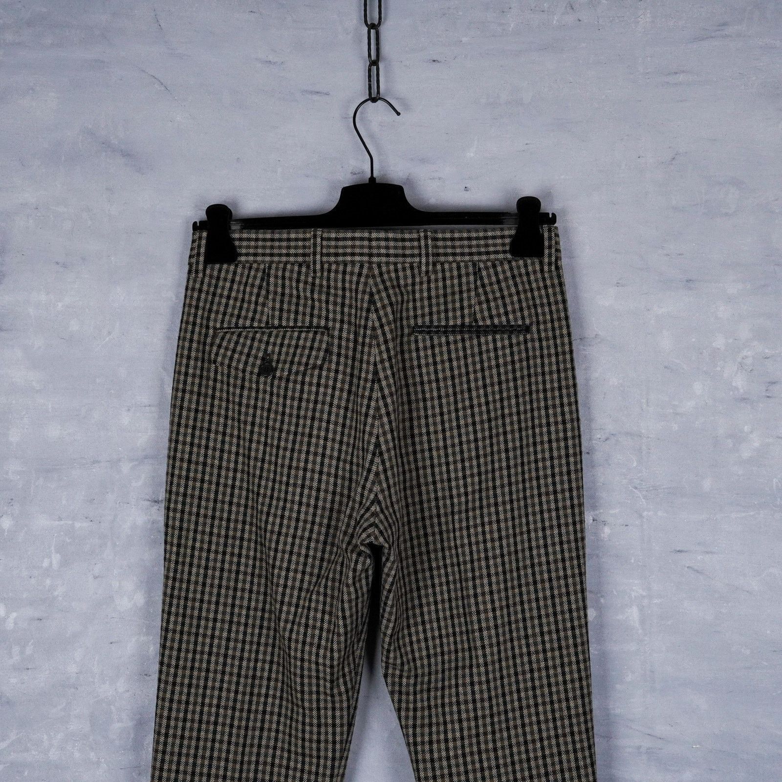 Acne Studios Acne studios brown gray wool check tailored trousers pants Size US 30 / EU 46 - 4 Thumbnail