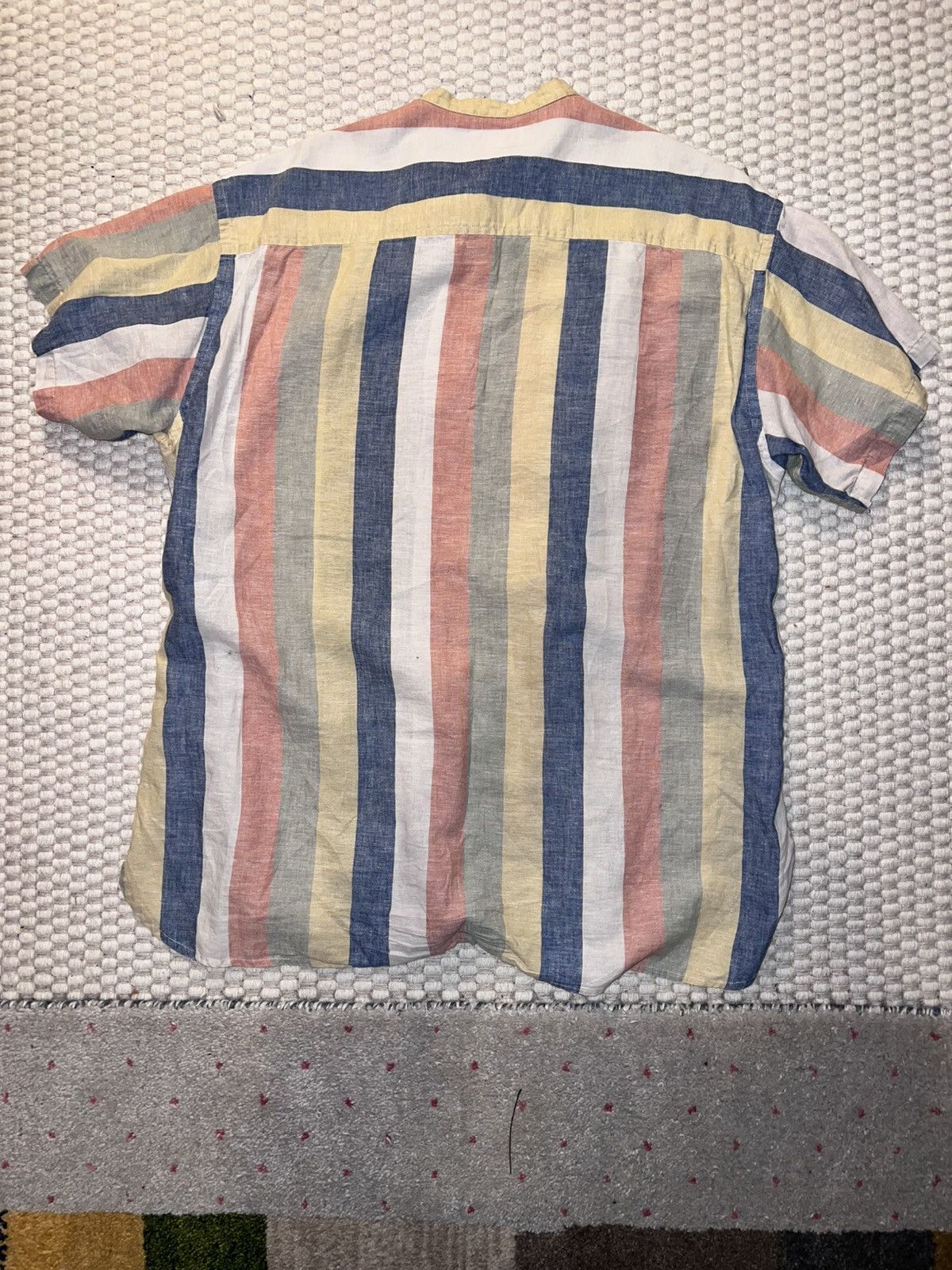 Liz Claiborne × Vintage Vintage Striped Short-Sleeve Button Down Size US L / EU 52-54 / 3 - 3 Thumbnail