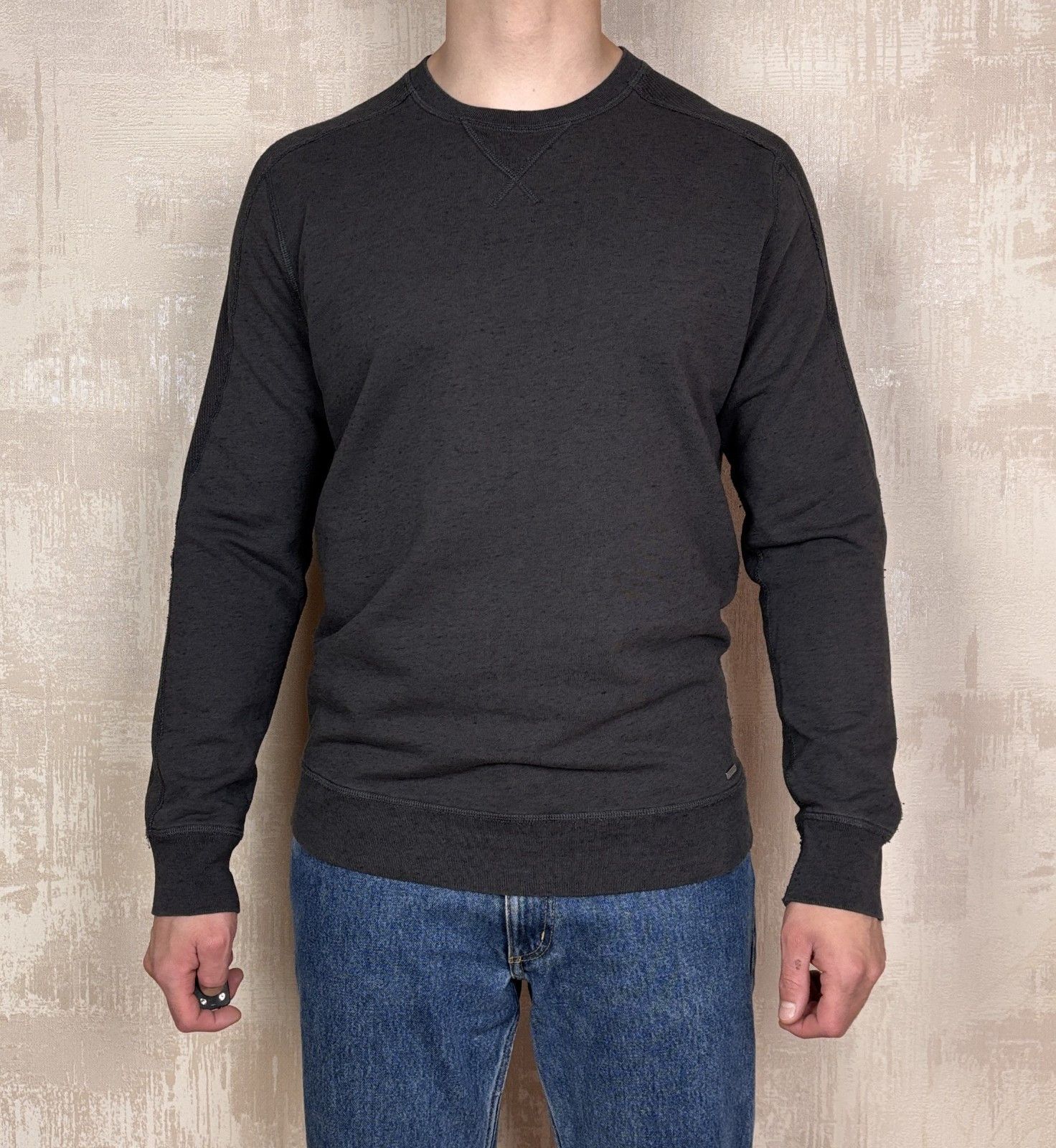 Diesel Diesel Crew Neck Sweatshirt Dark Gray Size US L / EU 52-54 / 3 - 2 Thumbnail